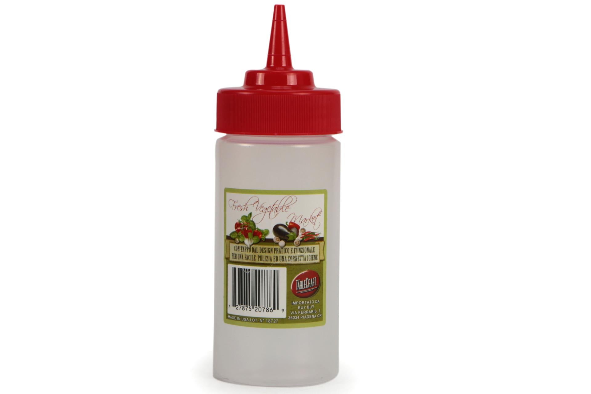Tablecraft Fresh Vegetables Market Squeeze 236 ml Rosso - Bottiglia Squeeze Con Tappo Design Pratico e Funzionale - Set 12 Pz