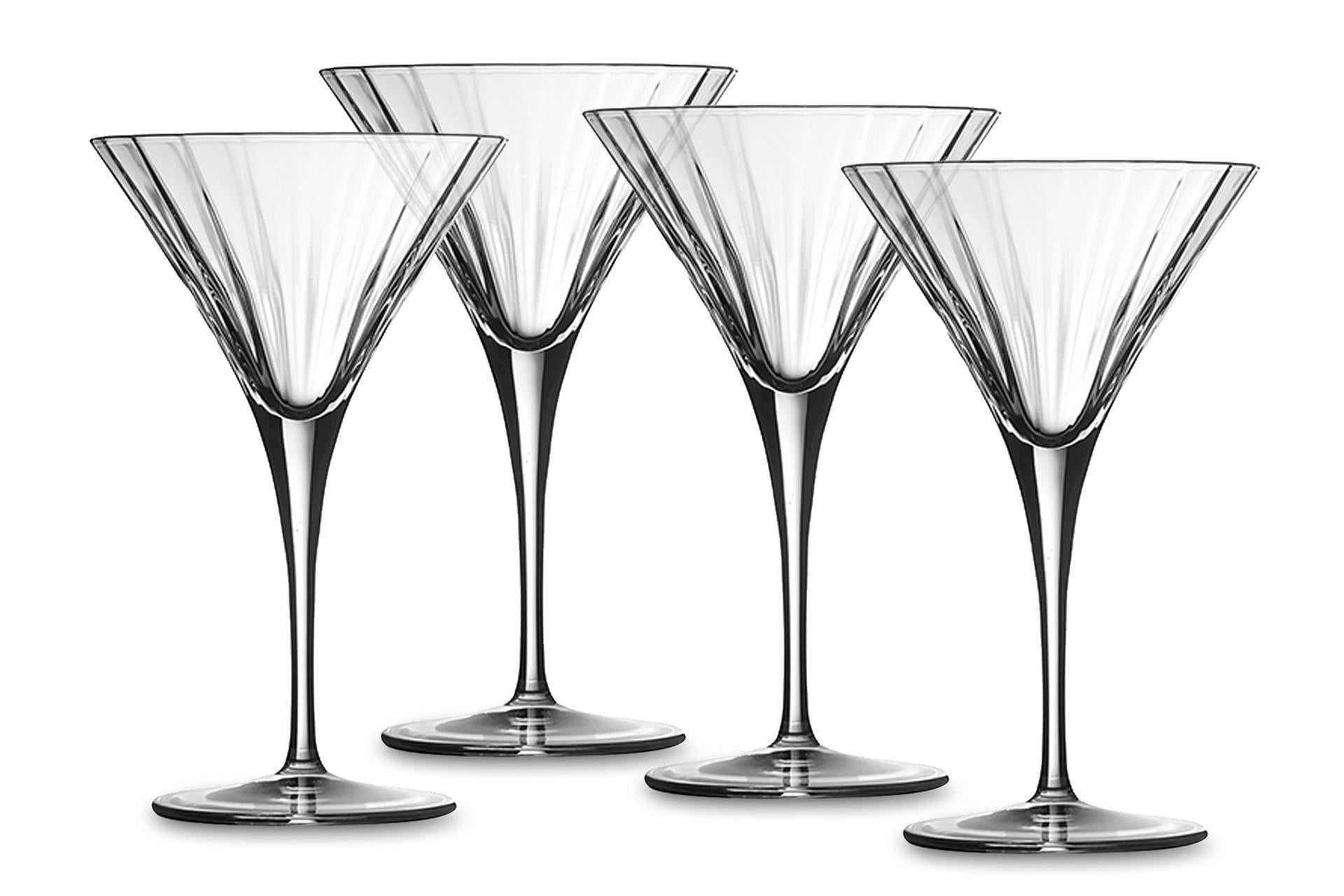 Bormioli Luigi Bach Set 16 Calici Martini 26 cl - Linea Elegante e Raffinata - Set 16 Pz