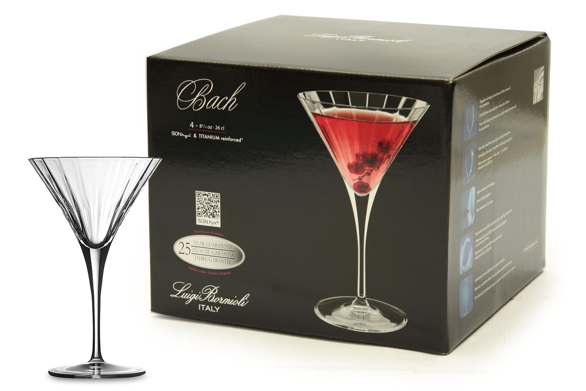 Bormioli Luigi Bach Set 16 Calici Martini 26 cl - Linea Elegante e Raffinata - Set 16 Pz 3