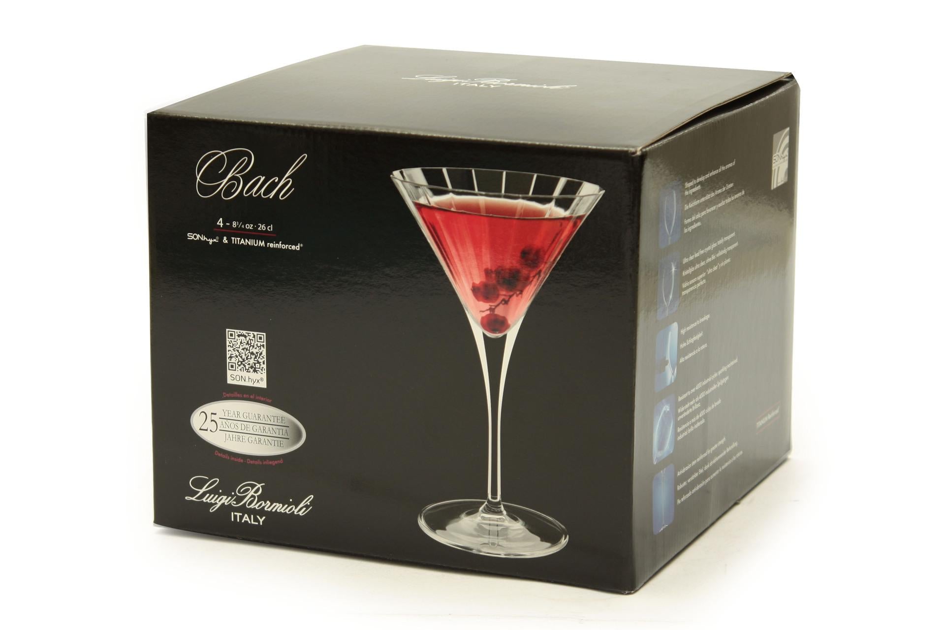 Bormioli Luigi Bach Set 16 Calici Martini 26 cl - Linea Elegante e Raffinata - Set 16 Pz 4