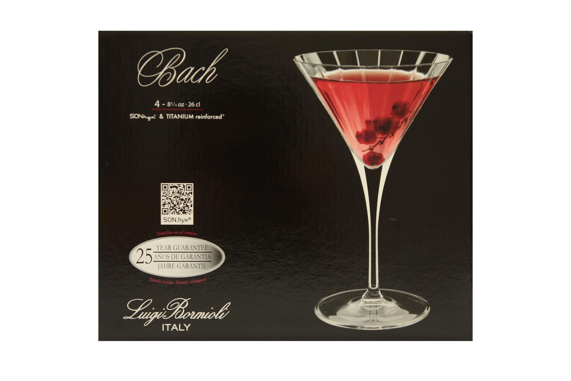 Bormioli Luigi Bach Set 16 Calici Martini 26 cl - Linea Elegante e Raffinata - Set 16 Pz 6