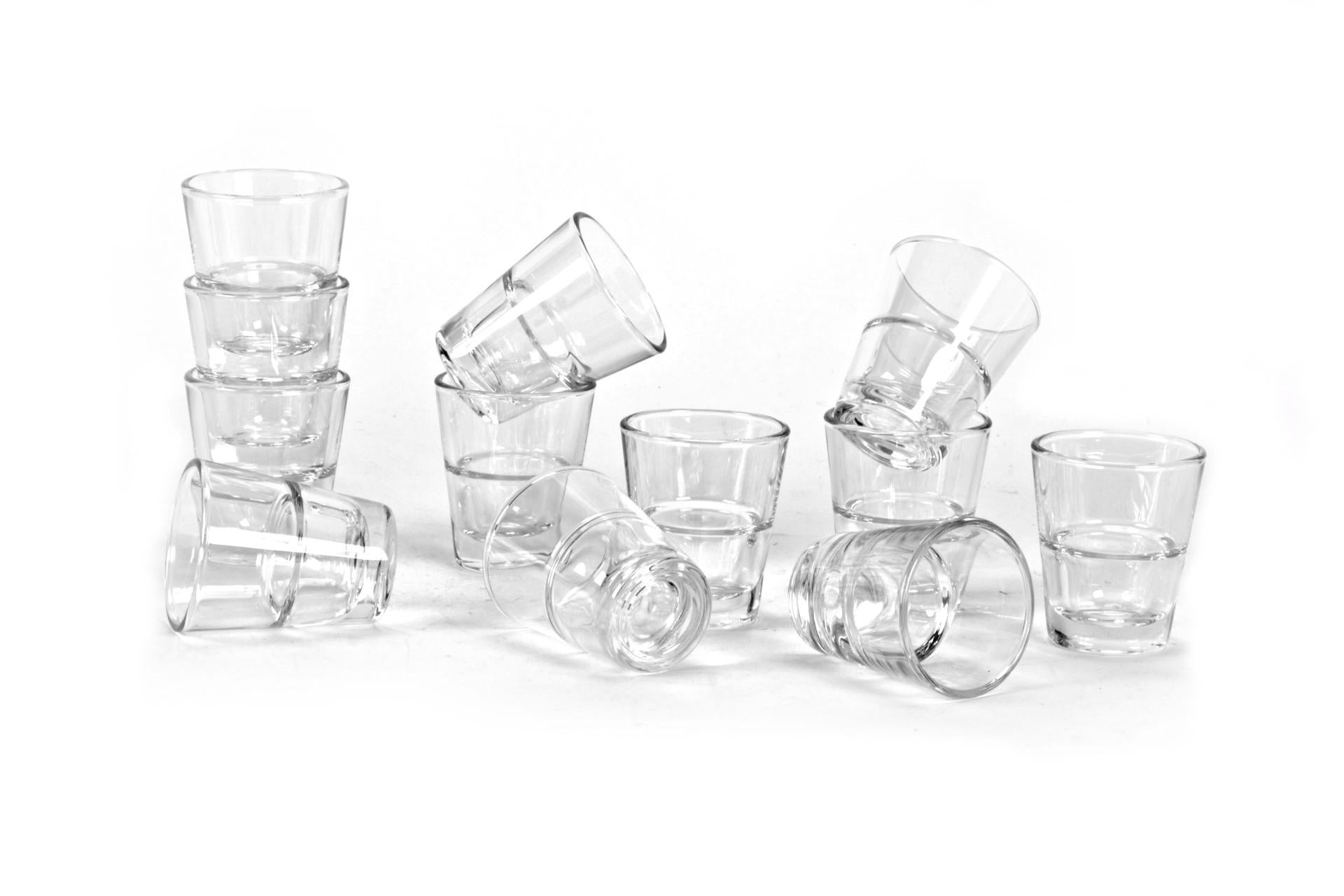 Arcoroc Stack Up Bicchiere Temperato Shot 4.5 cl - H 60 mm Ø 50 mm Impilabile - Set 12 Pz
