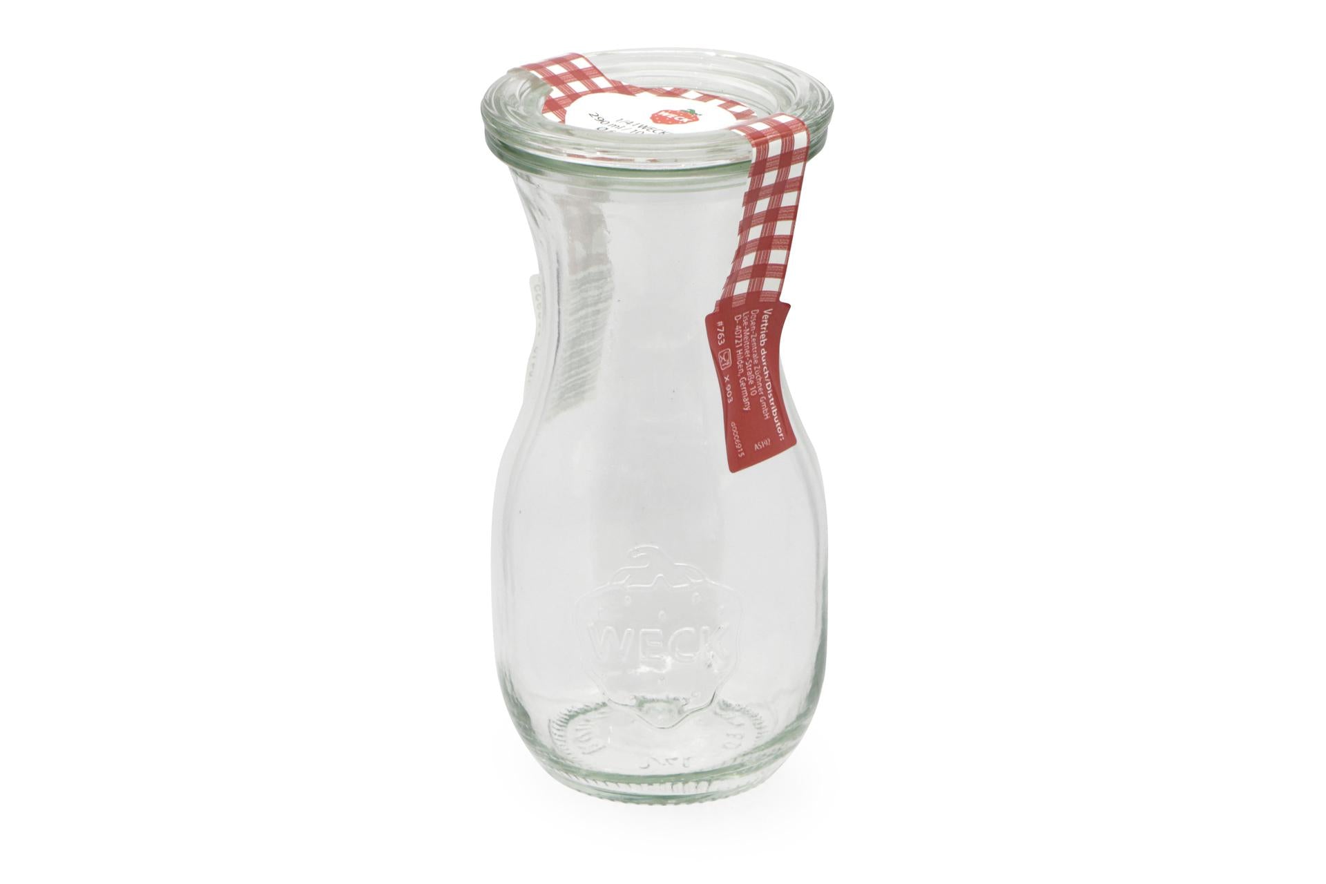 Weck H Juice Vasetto 290 ml - Ø60 mm Per Conserve e Marmellate - Set 6 Pz