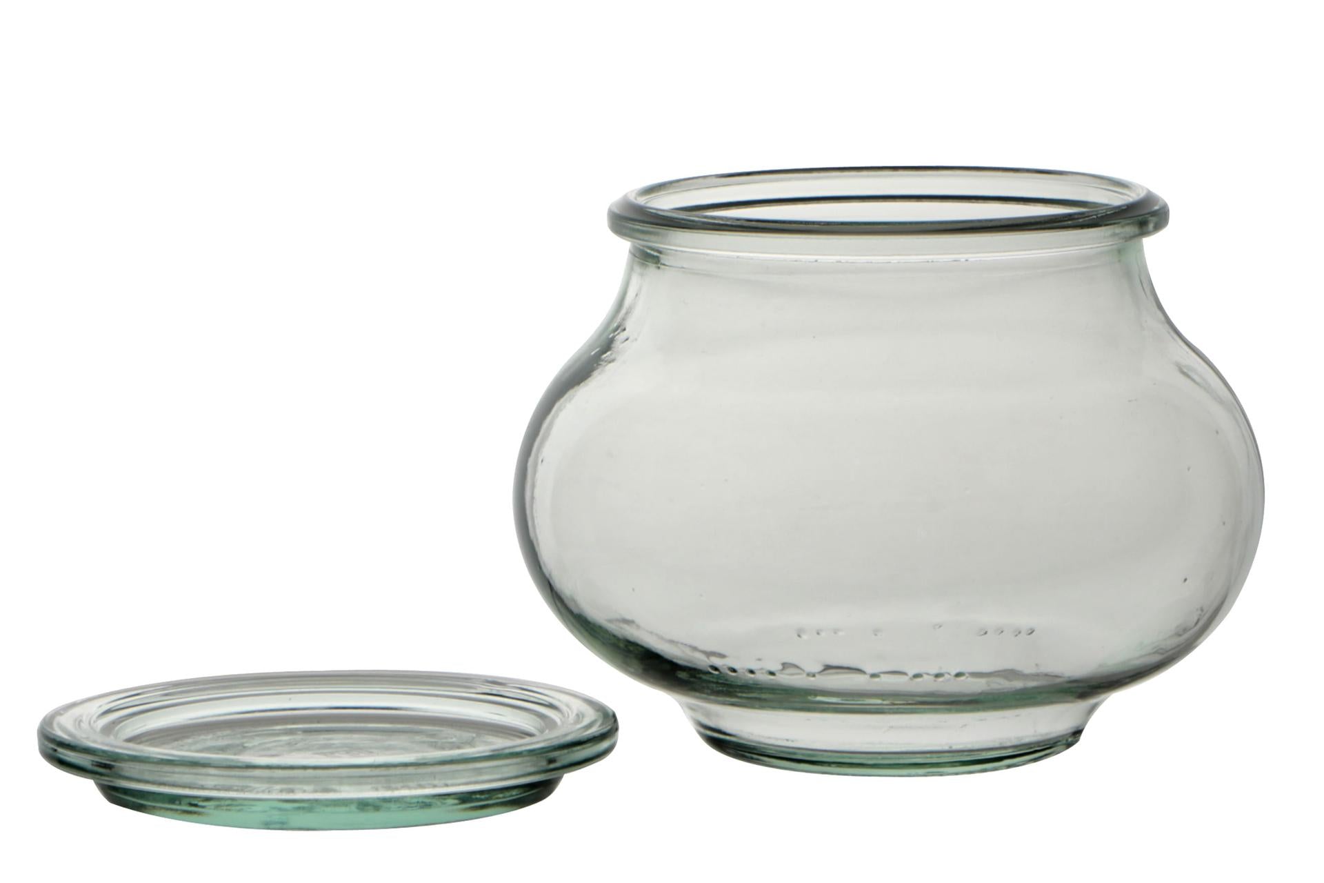 Weck H Deco Vasetto 220 ml Con Coperchio Ø60 mm - Adatto per Conserve e Vaso-Cottura - Set 12 Pz