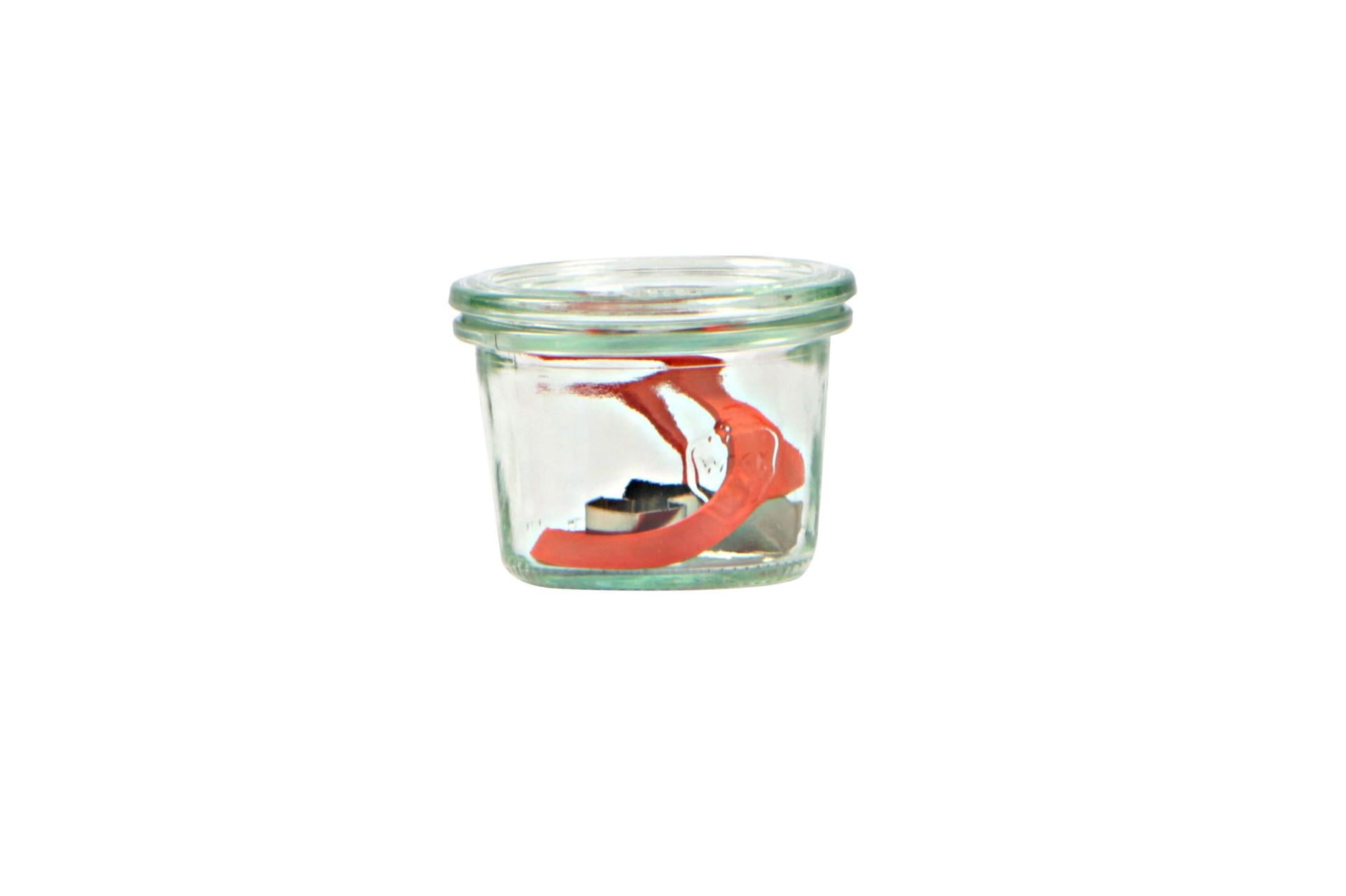 Weck Vasetto Cilindrico 80 ml Con Coperchio Ø60 mm - Oggetto di Design e Conservazione - Set 24 Pz