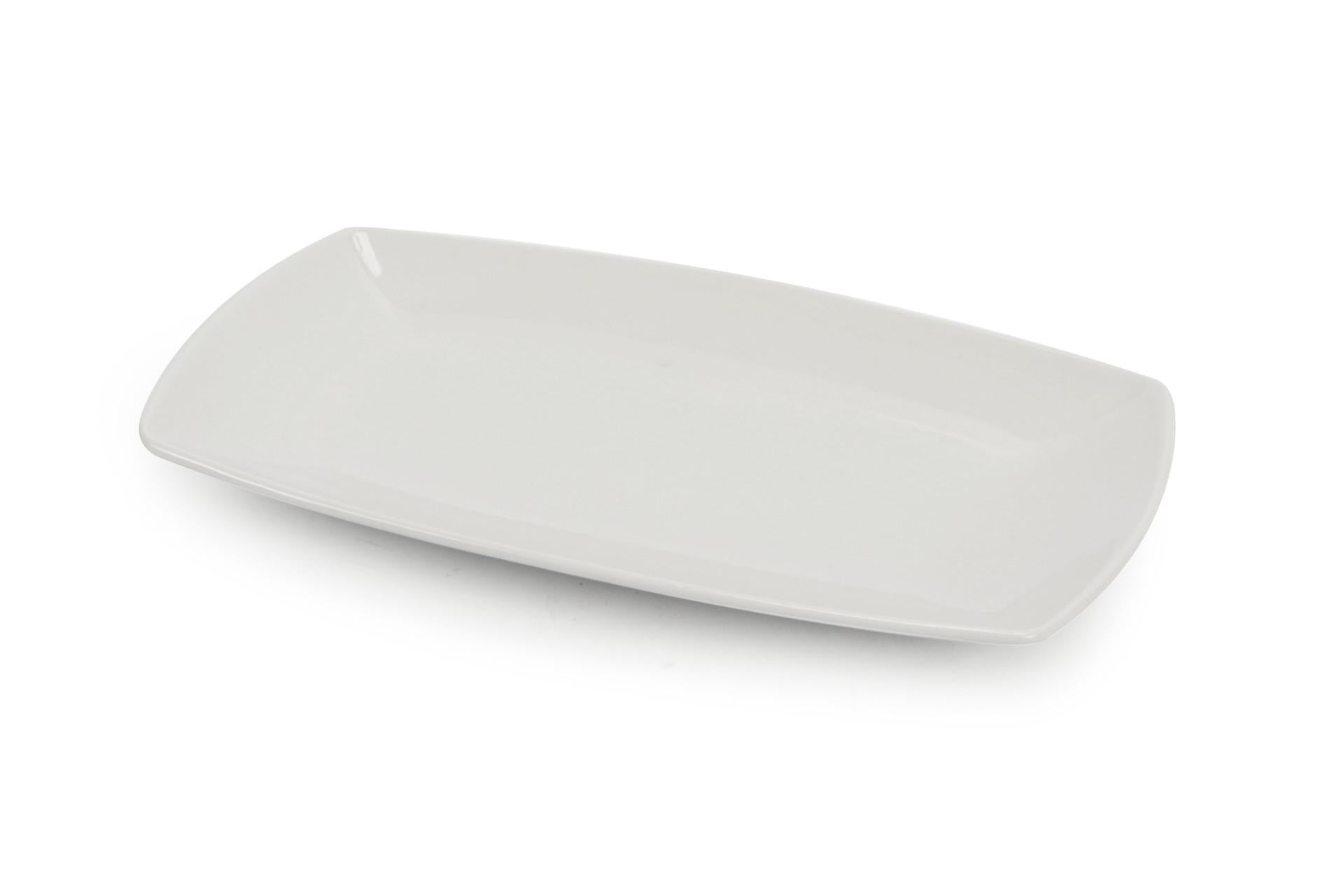 Saturnia Tokio Piatto Rettangolare 30 x 18 cm In Porcellana di Qualità - Set 6 Pz