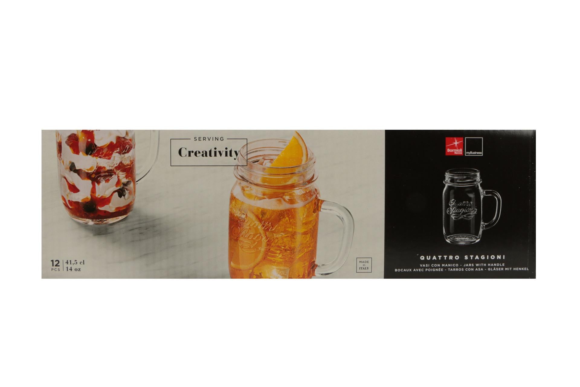 Bormioli Rocco Quattro Stagioni Vaso Con Manico 415 ml - Senza Capsula - Set 12 Pz 5