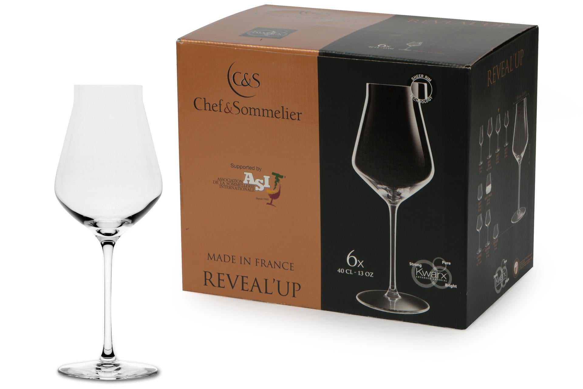Arcoroc Reveal Up Calice Vetro Soffiato 40 cl - Linea Elegante per Servizio Vino al Bicchiere - Set 6 Pz