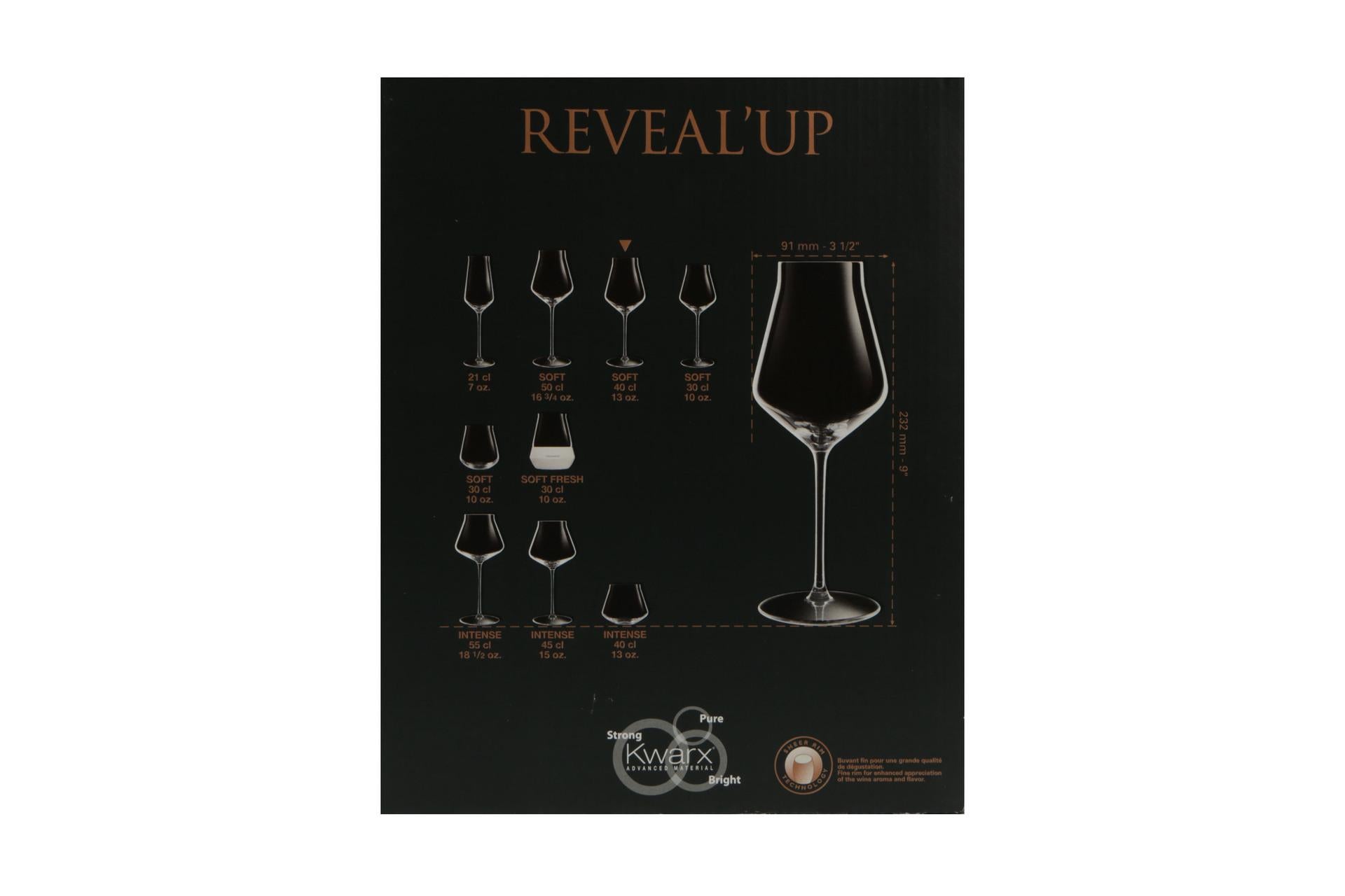 Arcoroc Reveal Up Calice Vetro Soffiato 40 cl - Linea Elegante per Servizio Vino al Bicchiere - Set 6 Pz 8
