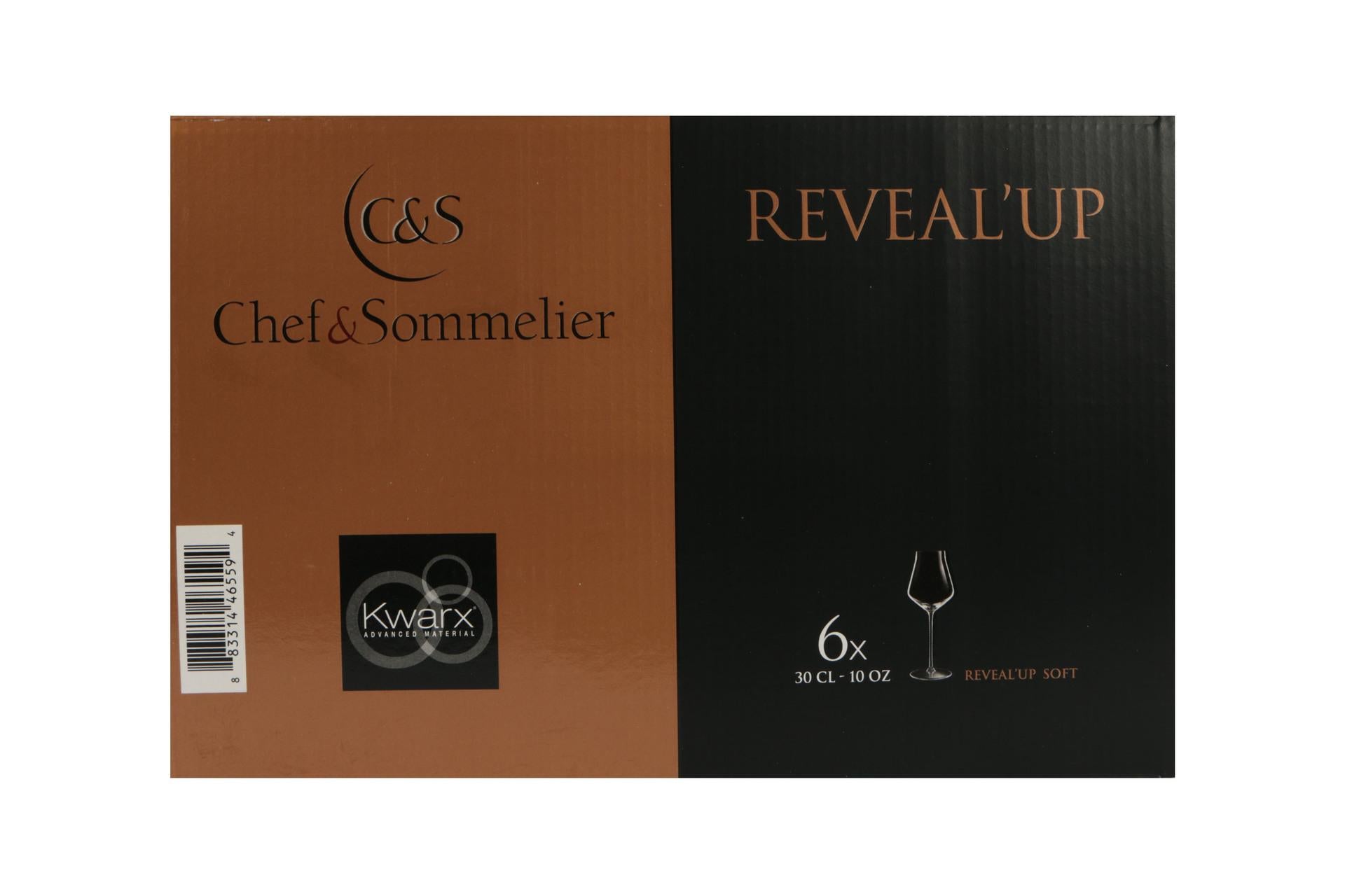 Arcoroc Reveal Up Calice Vino Soft 30 cl - Linea Elegante per Servizio Vino al Bicchiere - Set 6 Pz 6