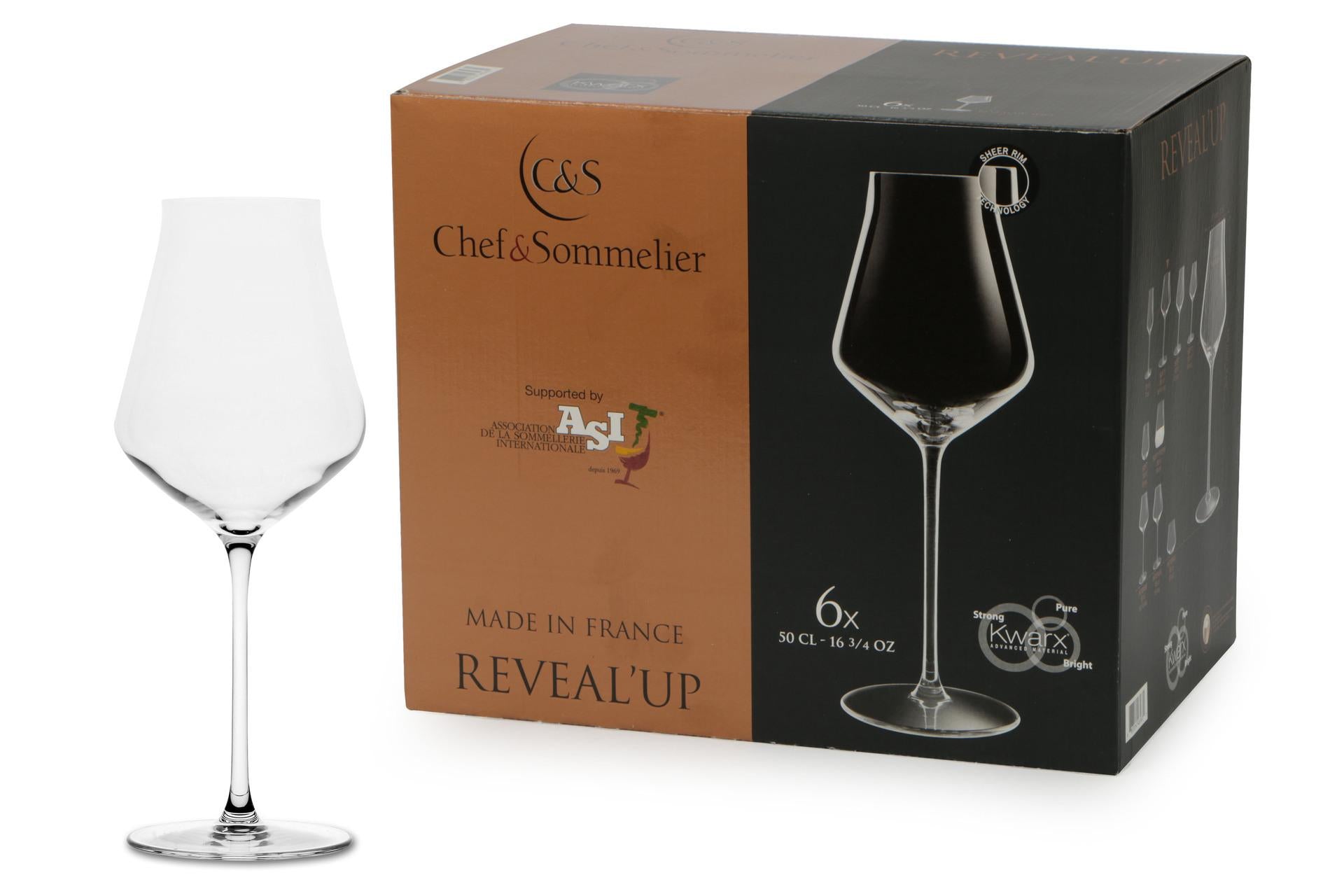 Arcoroc Reveal Up Calice Vino Soft 50 cl - Linea Elegante per Servizio Vino al Bicchiere - Set 6 Pz