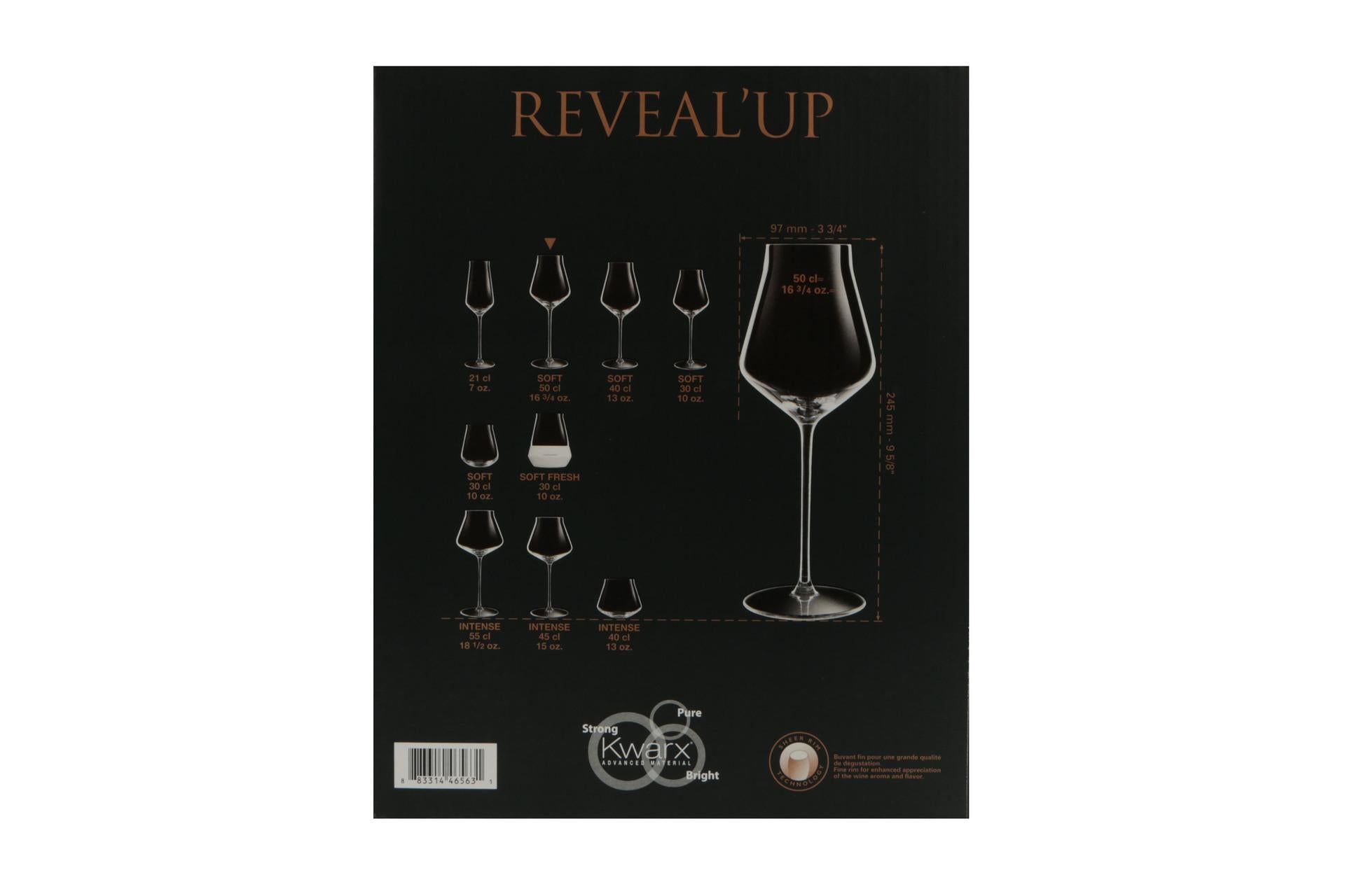 Arcoroc Reveal Up Calice Vino Soft 50 cl - Linea Elegante per Servizio Vino al Bicchiere - Set 6 Pz 7