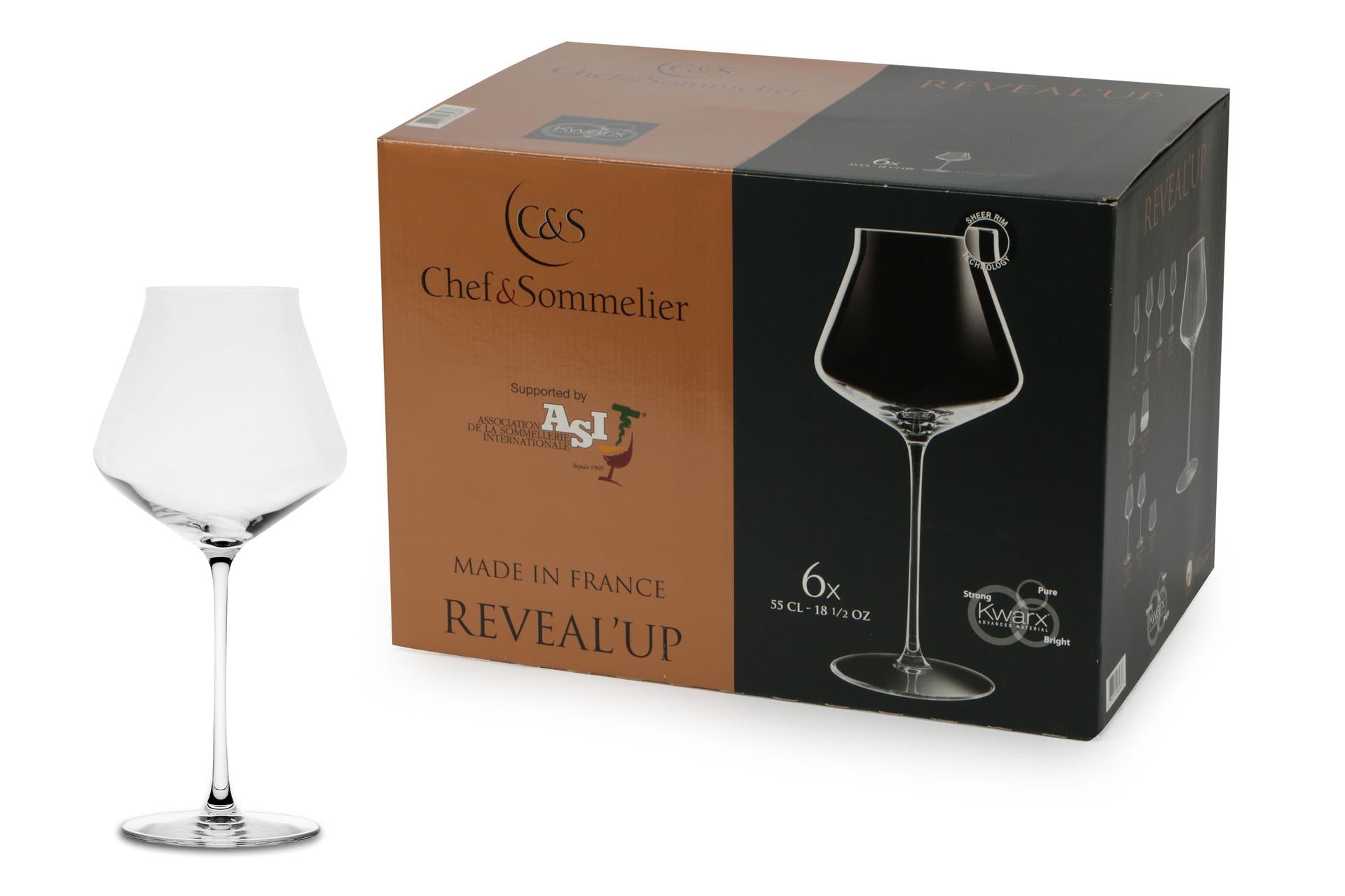 Arcoroc Reveal Up Calice Vino Intense 55 cl - Linea Elegante per Servizio Vino al Bicchiere - Set 6 Pz