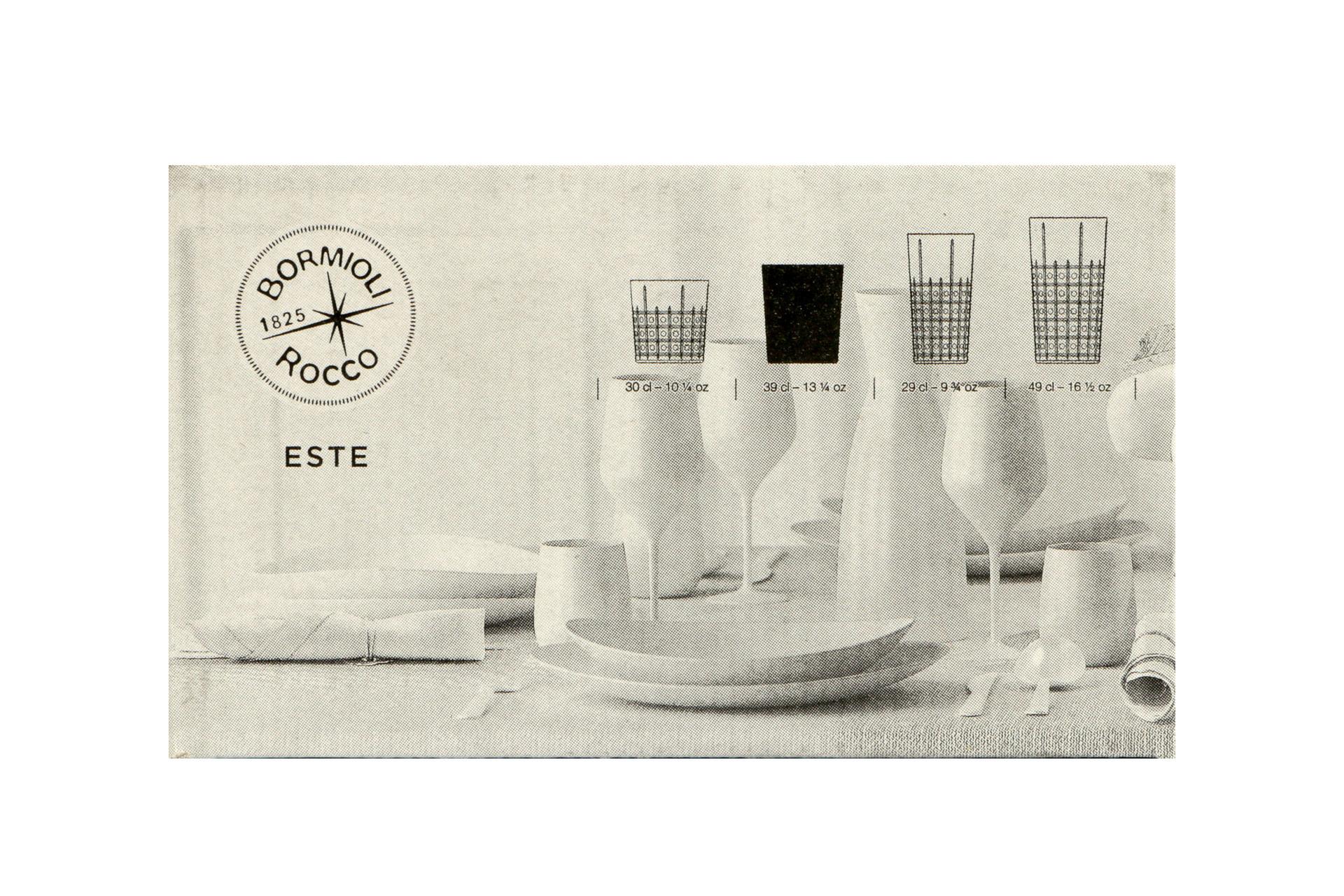 Bormioli Rocco Este Bicchiere DOF 39 cl - Design Italiano Con Linee e Motivi Geometrici - Set 6 Pz 7