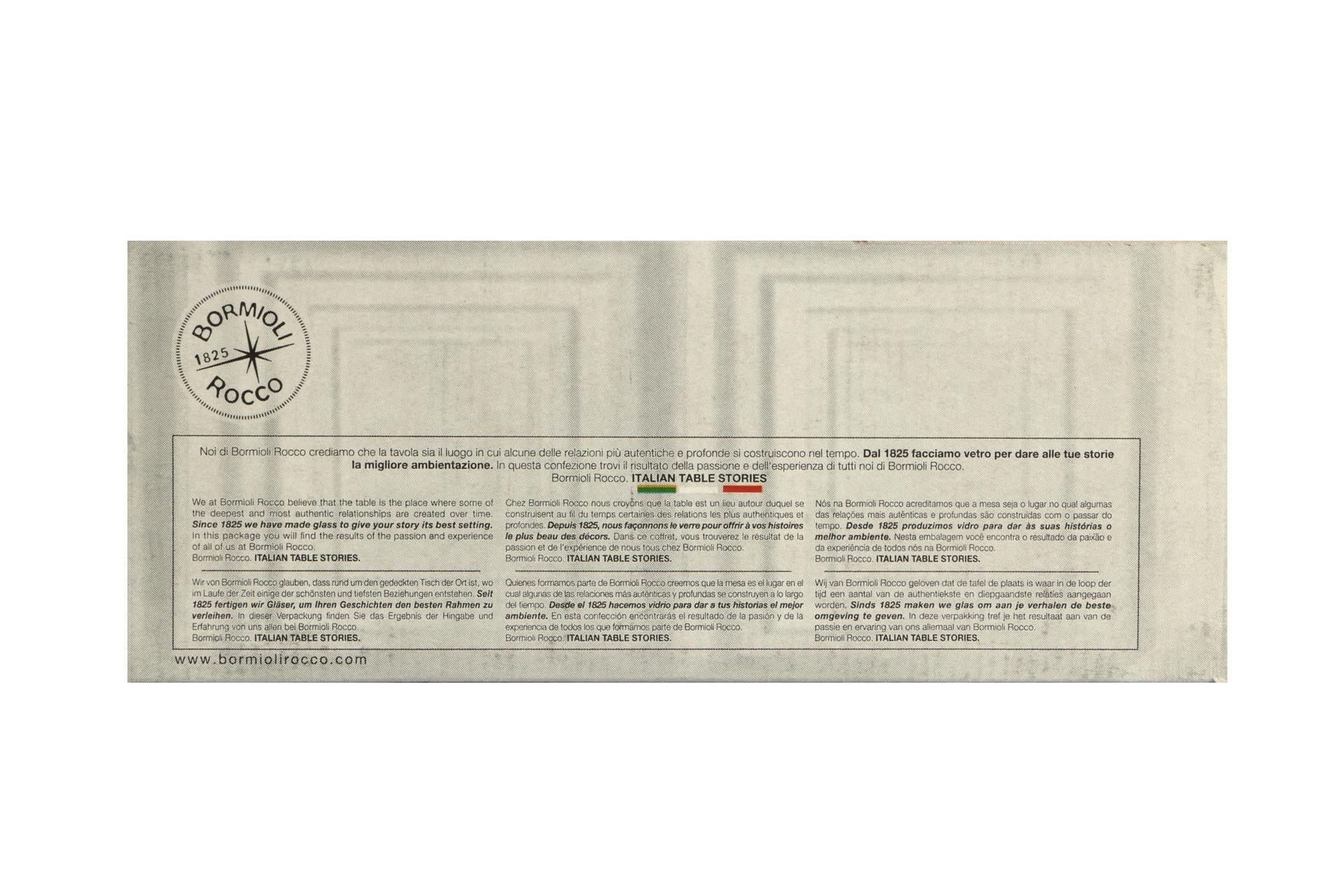 Bormioli Rocco Este Bicchiere DOF 39 cl - Design Italiano Con Linee e Motivi Geometrici - Set 6 Pz 8