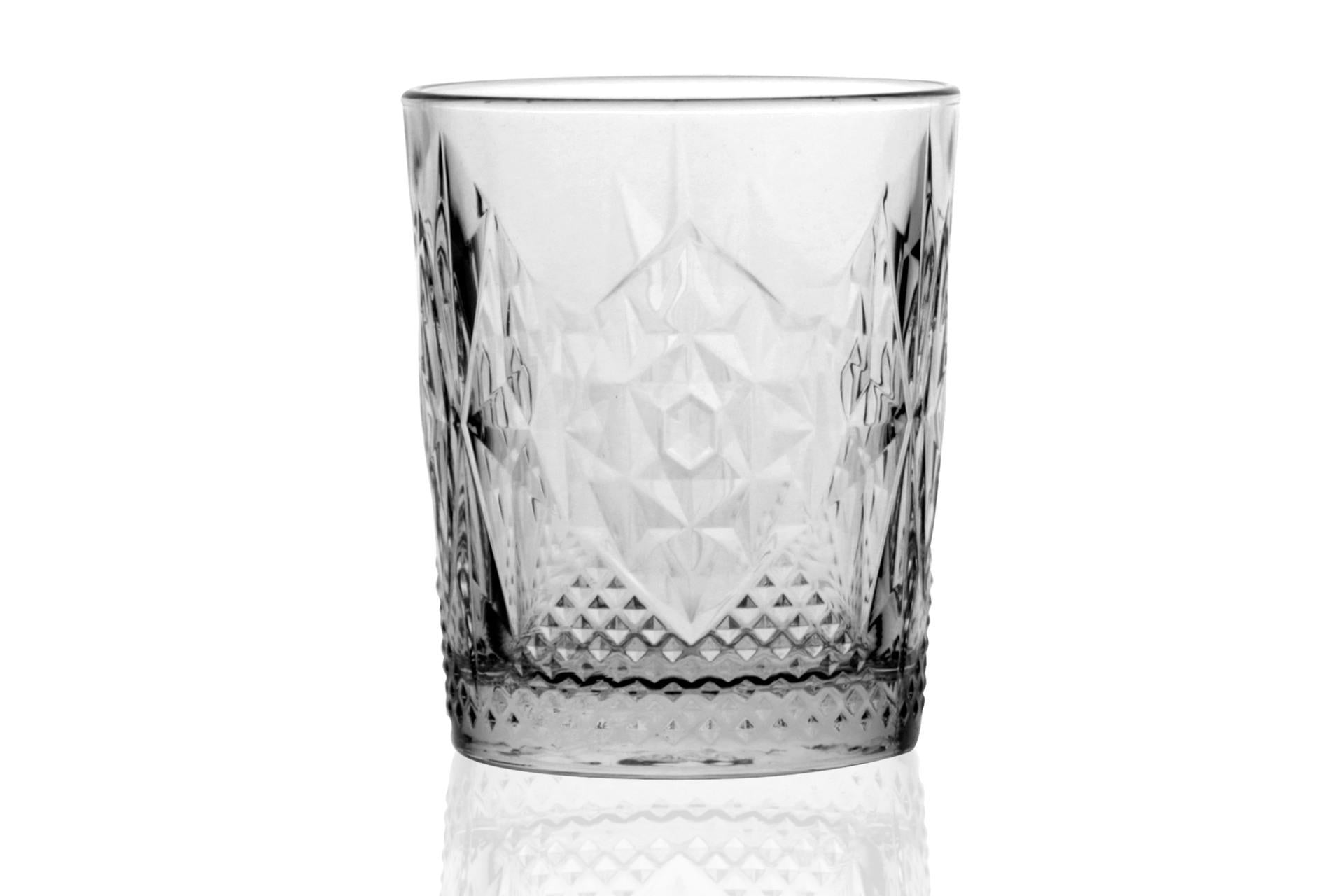 Bormioli Rocco Stone Bicchiere DOF 39 cl - Design Italiano Anni '30 Intagliato - Set 6 Pz