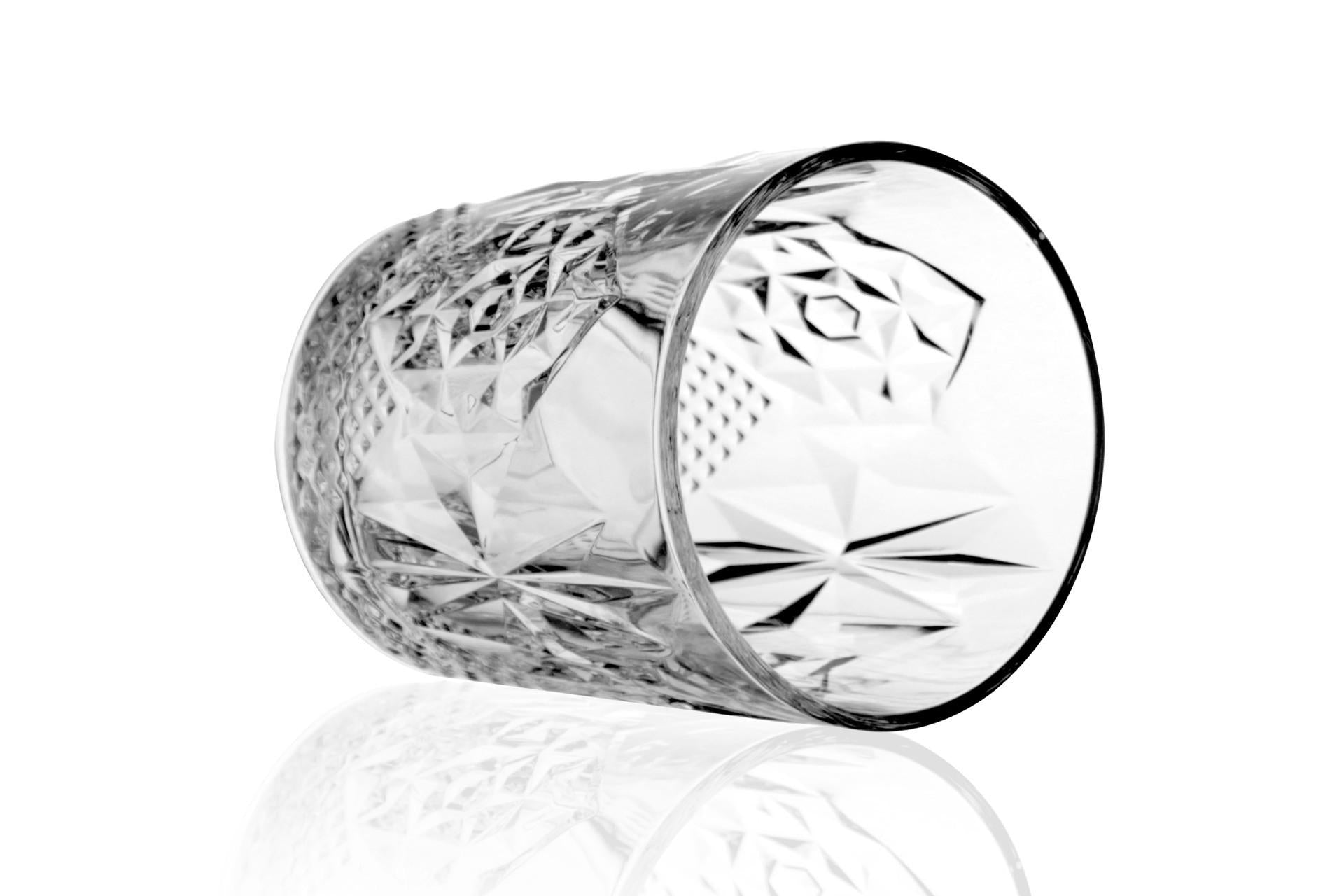 Bormioli Rocco Stone Bicchiere DOF 39 cl - Design Italiano Anni '30 Intagliato - Set 6 Pz