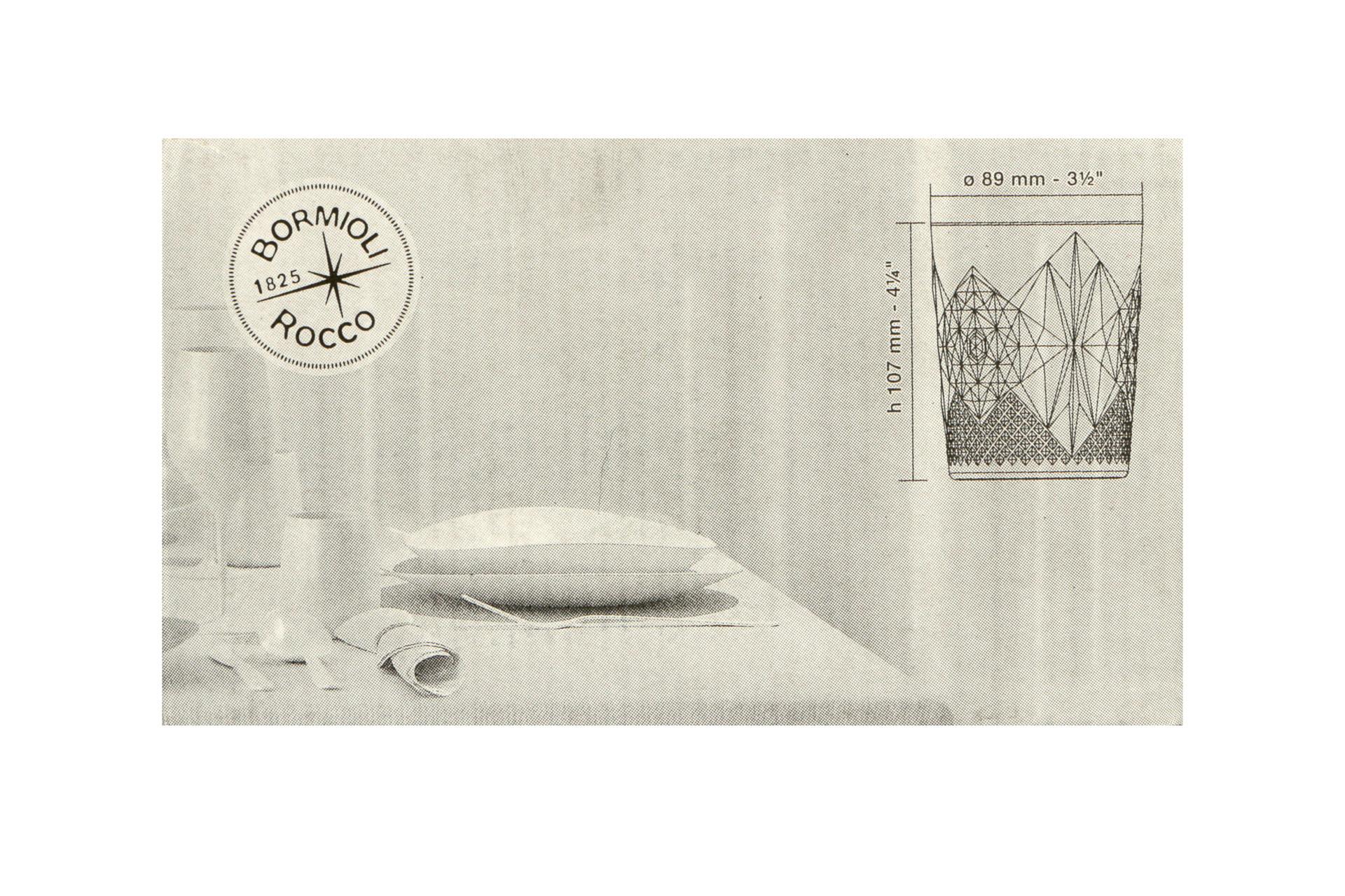Bormioli Rocco Stone Bicchiere DOF 39 cl - Design Italiano Anni '30 Intagliato - Set 6 Pz 8