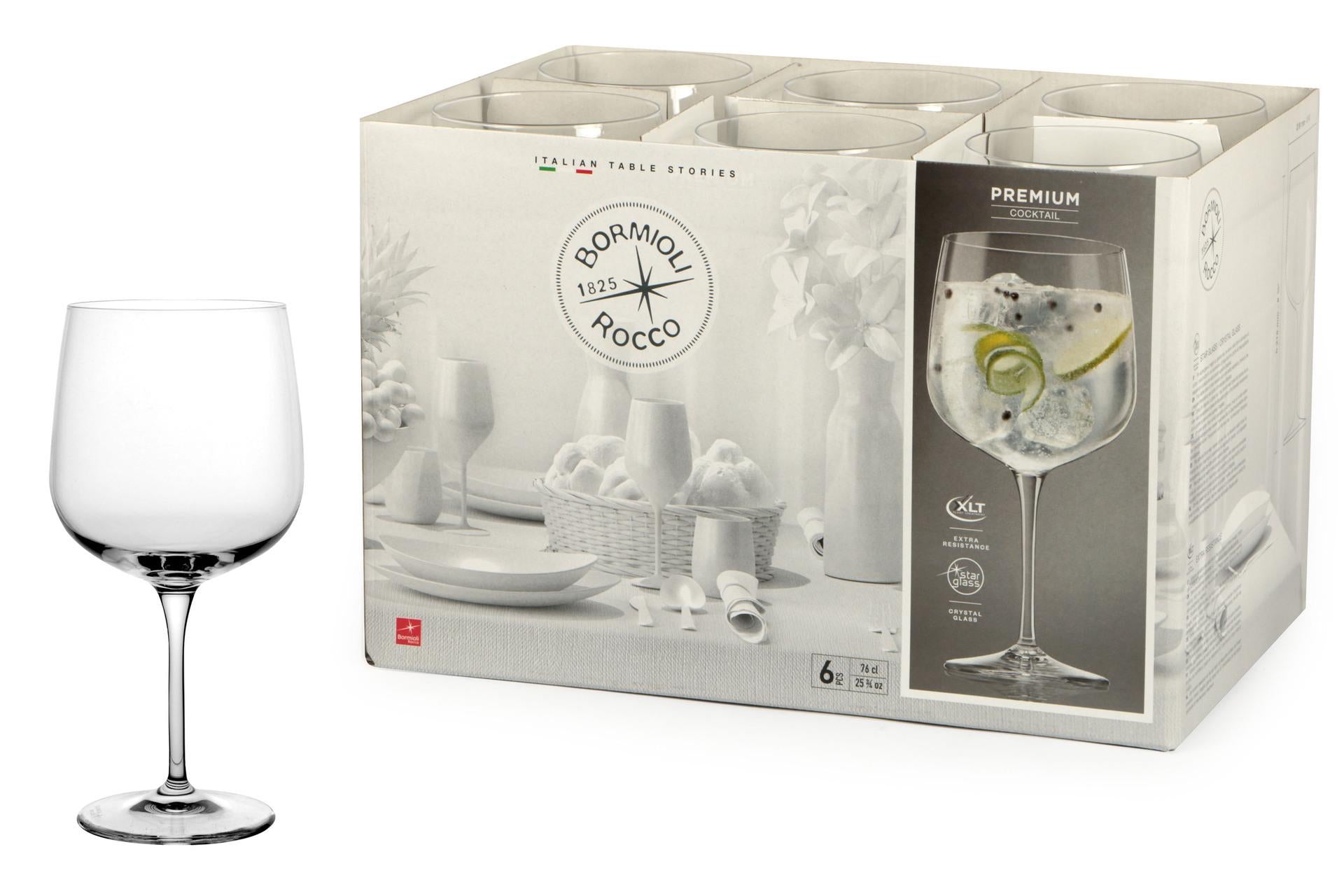 Bormioli Rocco Calice Cocktail Premium Cl.76 In Vetro Sonoro Superiore - Set 6 Pz