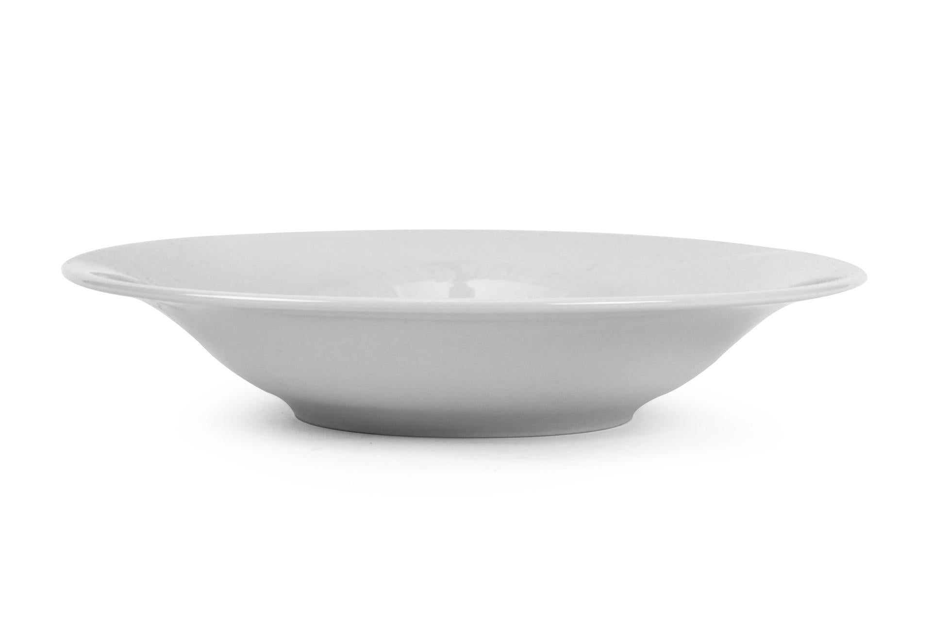 Saturnia Napoli Bianco Pasta Bowl Ø26 cm In Porcellana da Tavola - Set 6 Pz