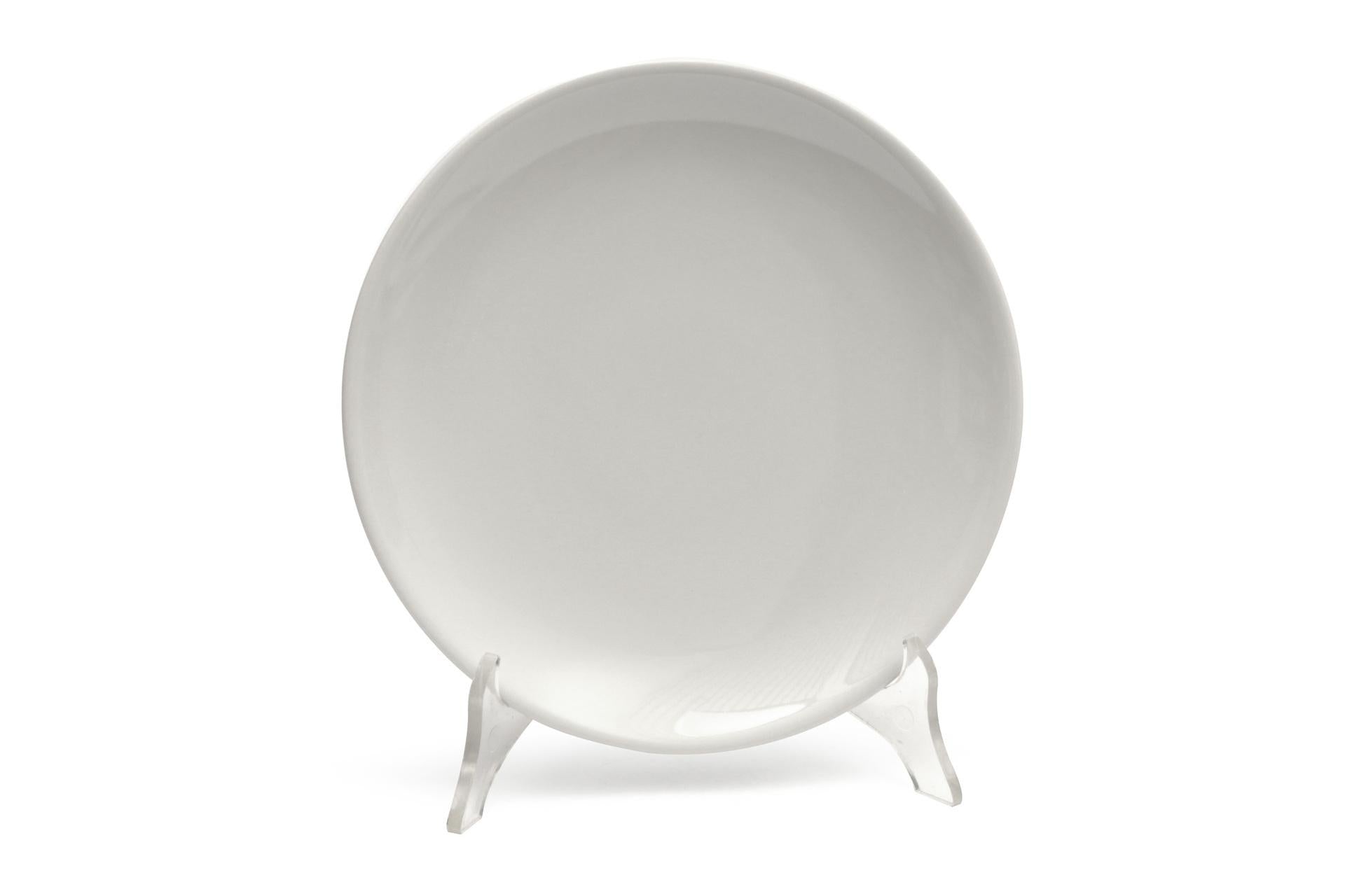 Saturnia Siviglia Piatto Piano Ø21 cm In Porcellana Stile Minimalista - Set 12 Pz