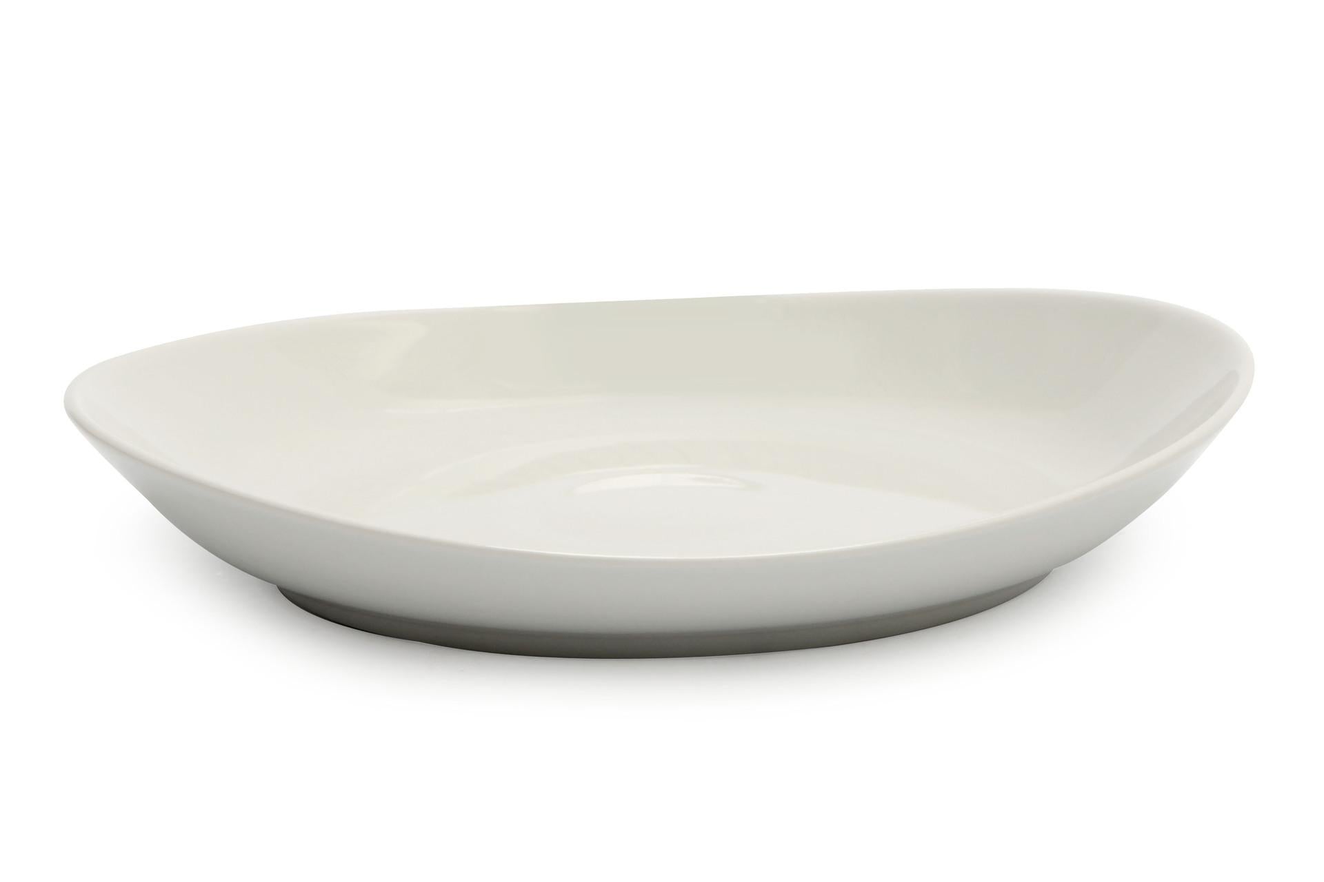 Saturnia Tivoli Piatto Gondola Ø26 cm In Porcellana Bianca - Set 12 Pz