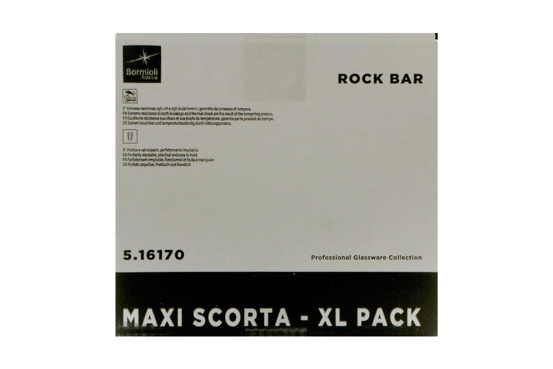 Bormioli Rocco Rock Bar Set 36 Bicchieri Long Drink 37 cl - Trasparenti e Impilabili - Set 36 Pz 5