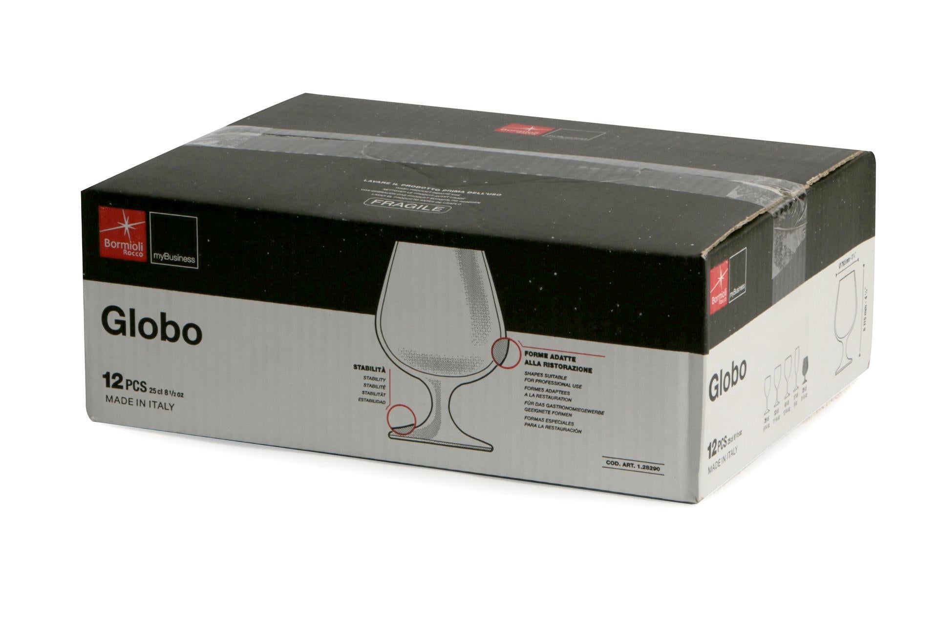 Bormioli Rocco Globo Calice Cognac 25 cl - Collezione Calici Brandy Versatili per Ristorazione - Set 12 Pz 4