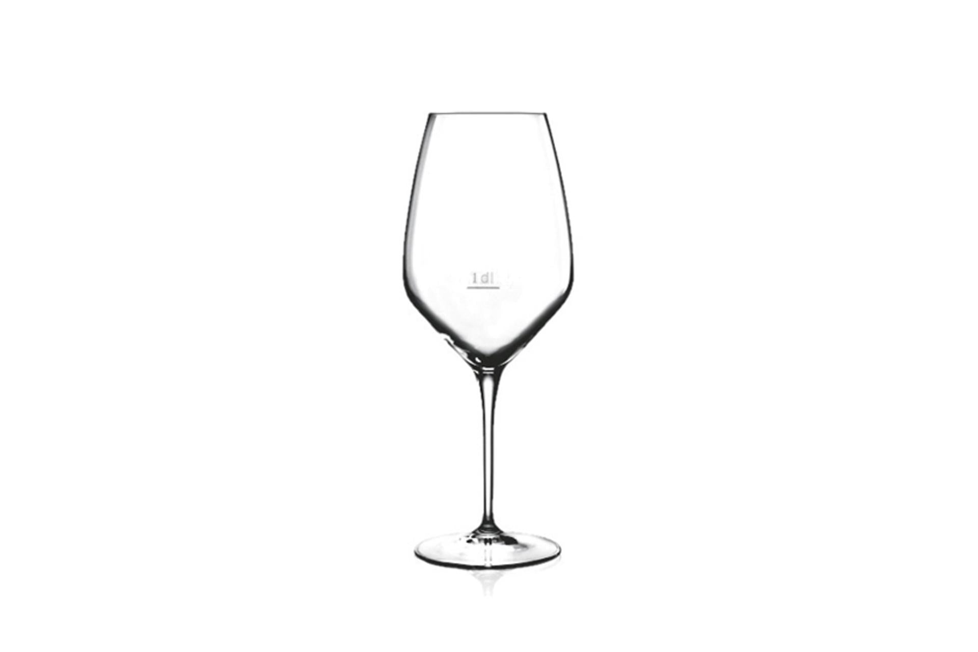 Bormioli Luigi Atelier Confezione 6 Calici Riesling Cl. 44 Con Tacca CE - Vetro Sonoro Superiore - Set 6 Pz