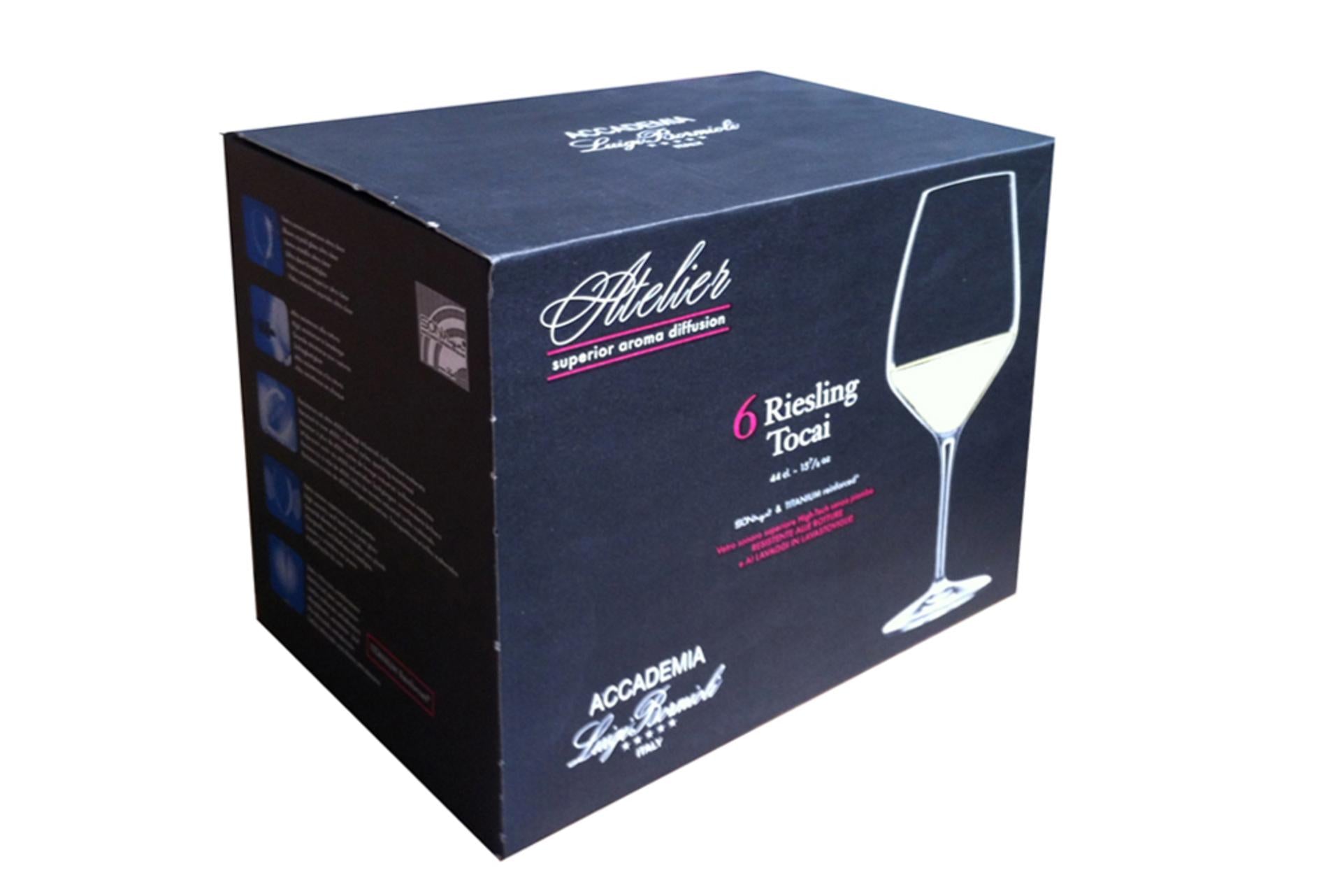Bormioli Luigi Atelier Confezione 6 Calici Riesling Cl. 44 Con Tacca CE - Vetro Sonoro Superiore - Set 6 Pz 3