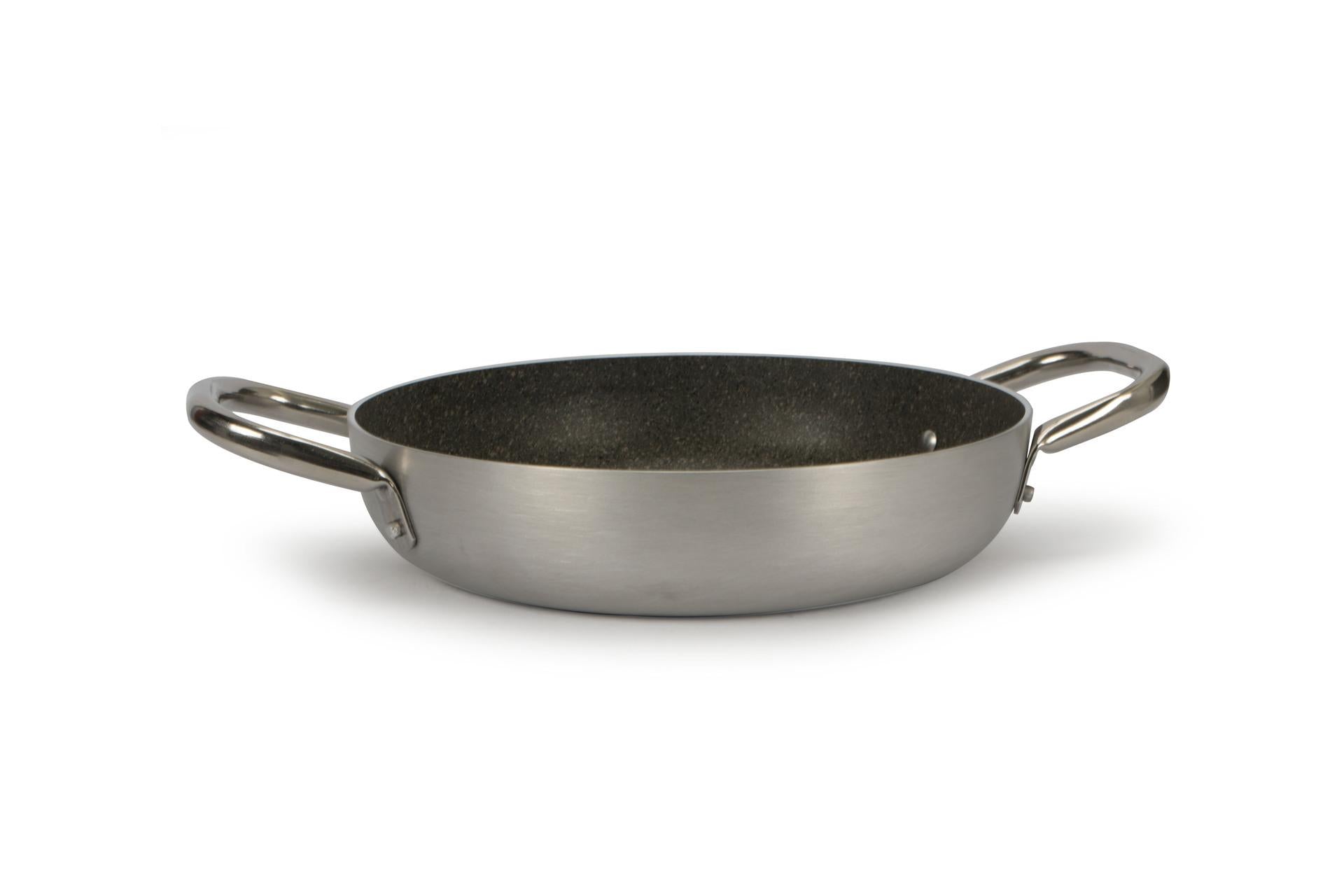 Ballarini Professionale Tegame 2 Maniglie Ø28 cm - Serie 2800 In Alluminio Antiaderente Kerastone Granite
