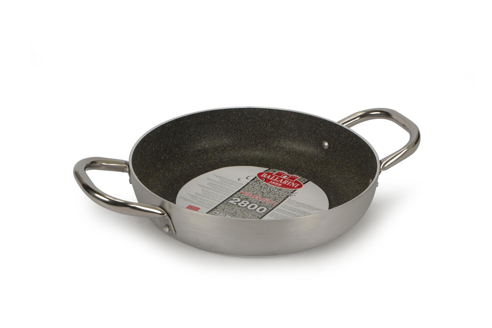 Ballarini Professionale Tegame 2 Maniglie Ø28 cm - Serie 2800 In Alluminio Antiaderente Kerastone Granite