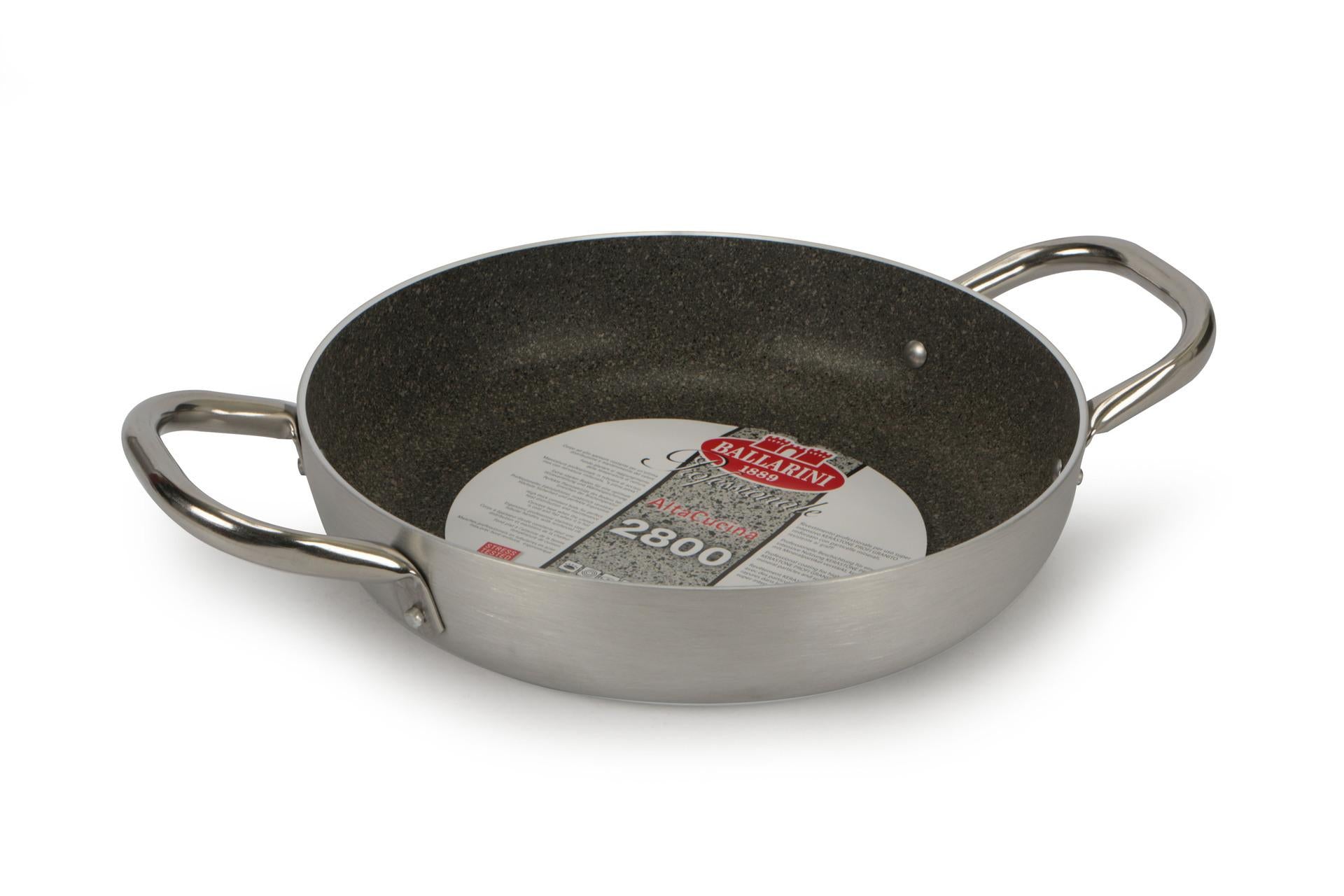 Ballarini Professionale Tegame 2 Maniglie Ø36 cm Serie 2800 - Antiaderente Kerastone Granite In Alluminio