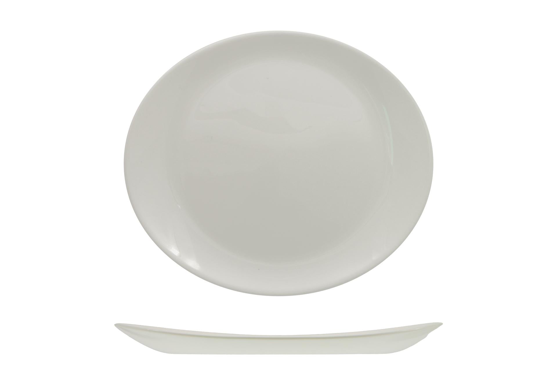 Arcoroc Evolution Solutions Set 6 Piatti Bistecca 30x26 cm In Vetro Opale - Set 6 Pz