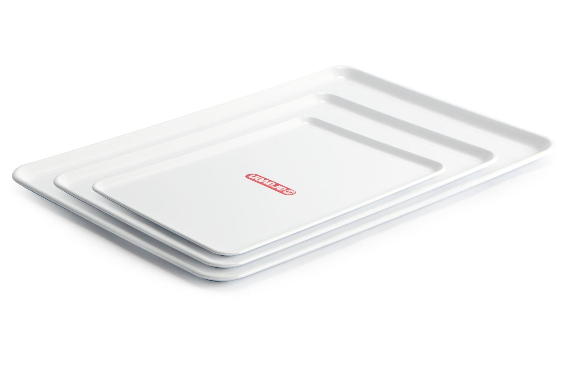 Araven Vassoio Bianco H.1.2 cm - 35 x 24 cm Design Funzionale