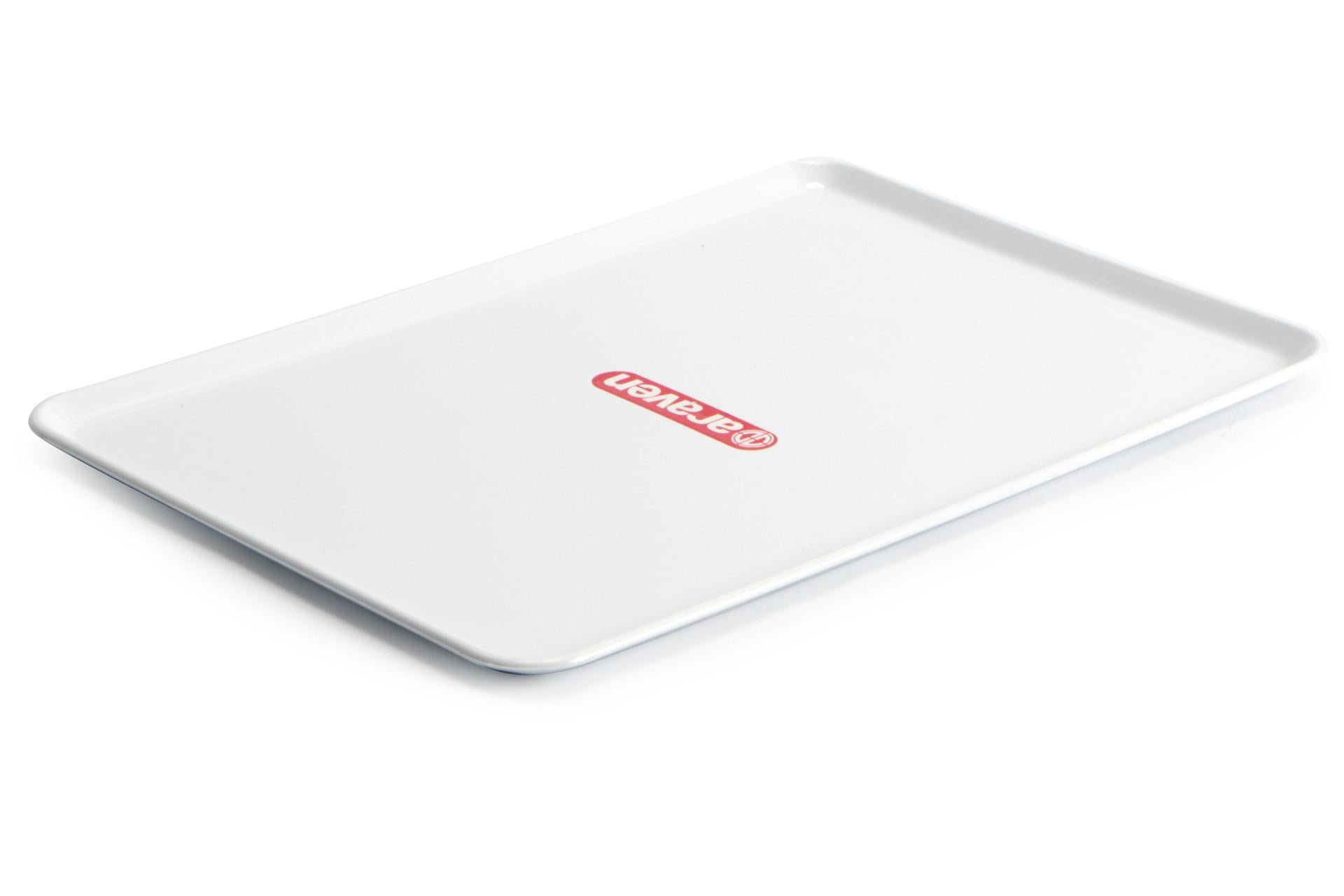 Araven Vassoio Bianco H.1.2 cm - 42 x 30 cm Design Funzionale
