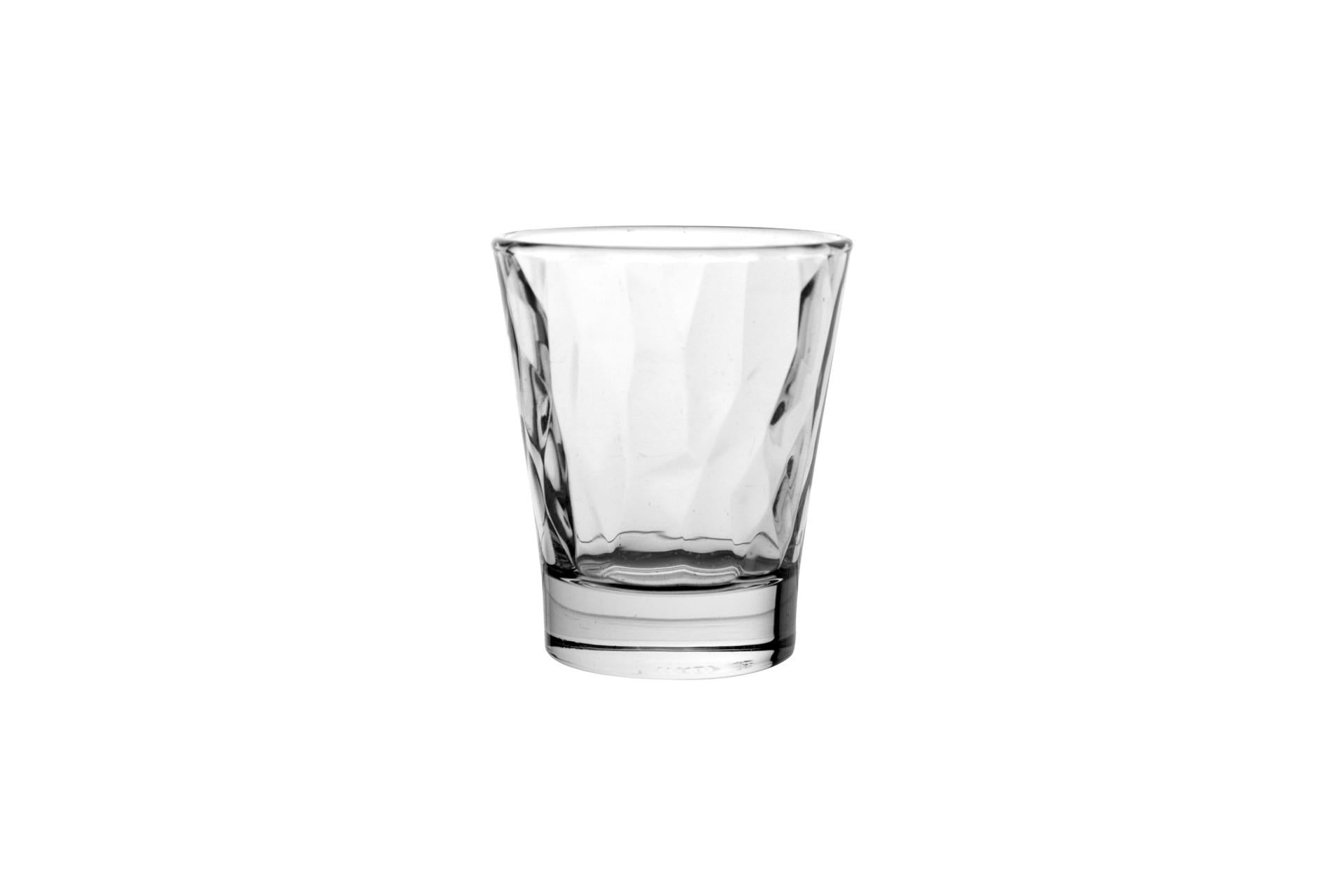 Bormioli Rocco Diamond Trasparente Set 6 Bicchieri Caffeino 8 cl In Vetro Decorato - Set 6 Pz