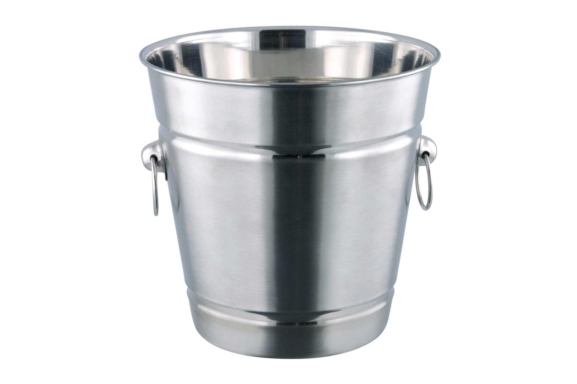 Ilsa Secchiello Champagne Inox H.21.5 cm - 20 x 21.5 cm Con Anelli