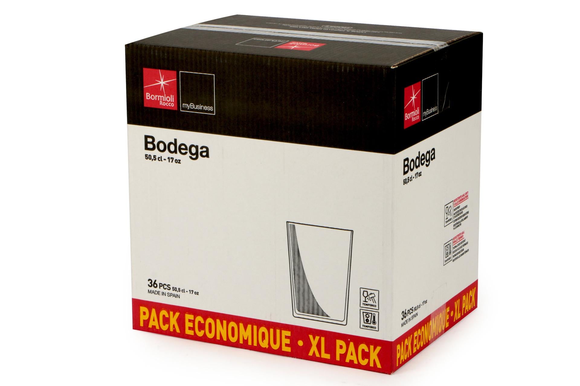 Bormioli Rocco Bodega Set 36 Bicchieri Maxi Cl 50.5 - Bicchieri Sottili Temperati Resistenti agli Urti e Shock Termici - Set 36 Pz 4