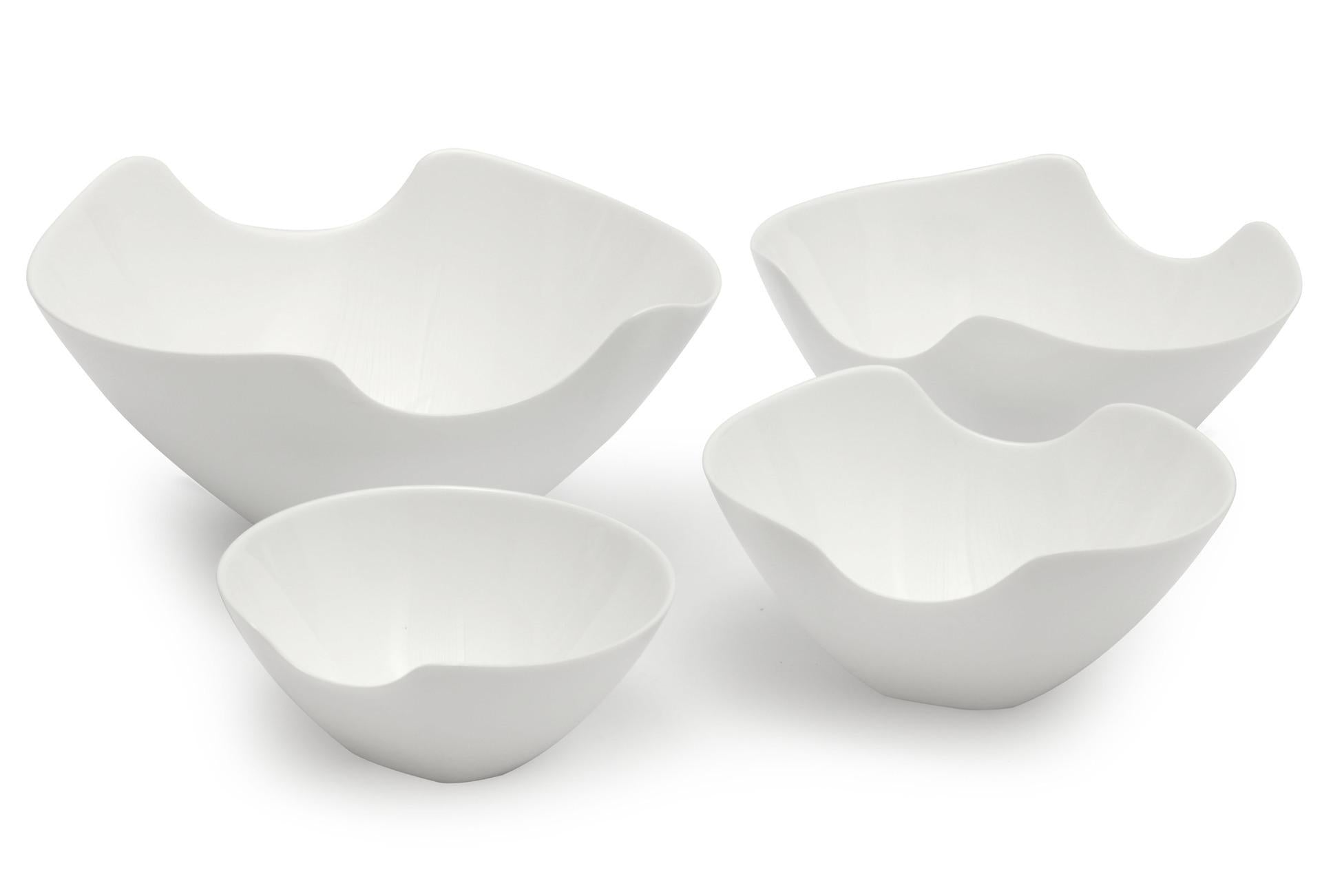 Arcoroc Salenco Insalatiera Ø24 cm In Vetro Bianco Temperato - Set 6 Pz