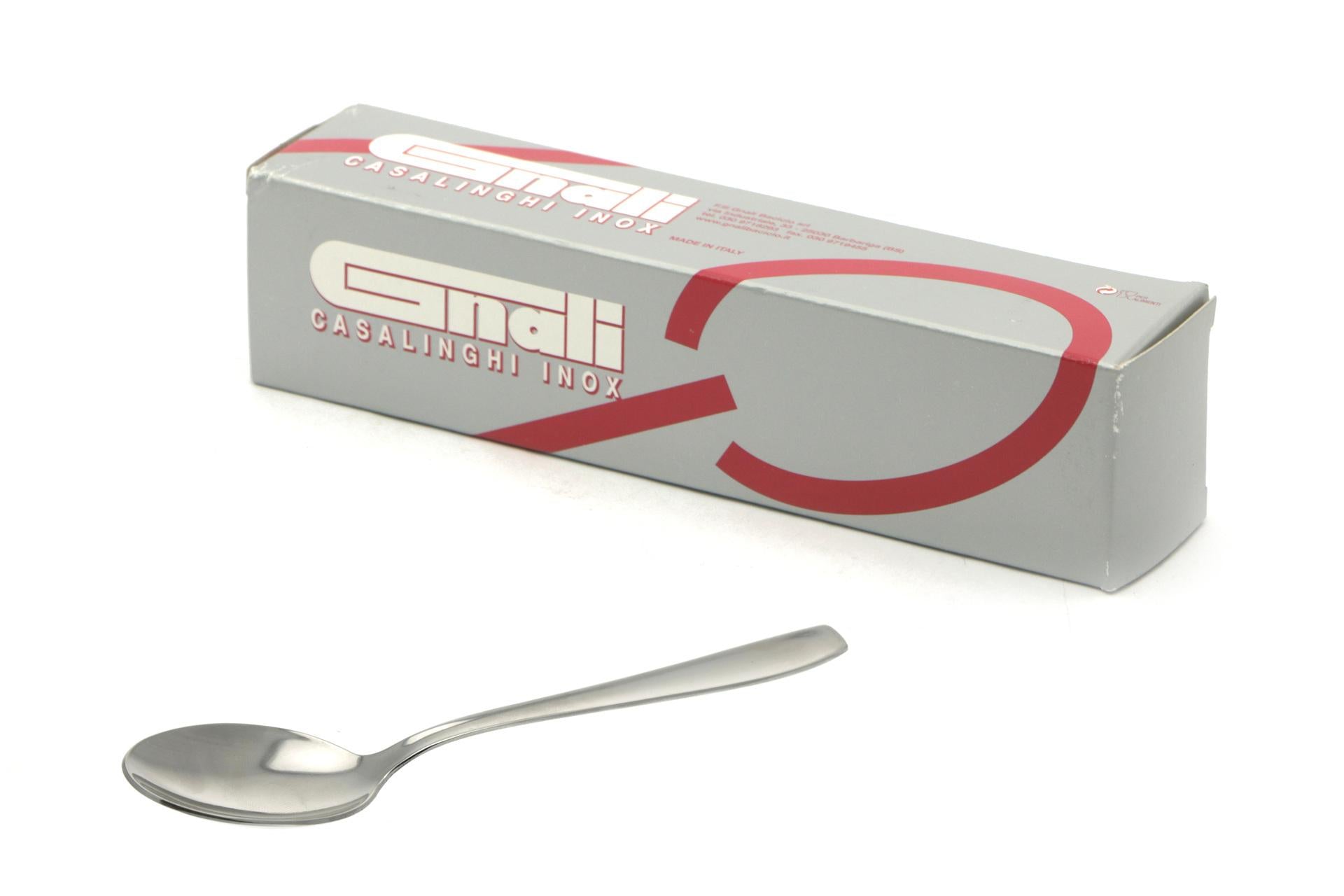 Gnali Hotel Cucchiaio Frutta 18/10 - Spessore 1.8 mm In Acciaio Inox - Set 12 Pz