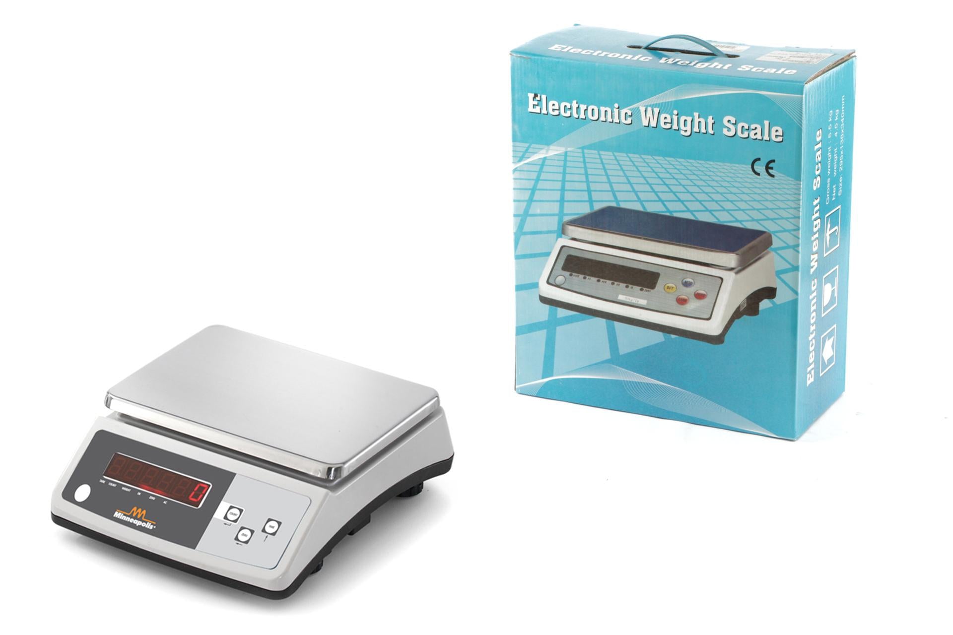 Italservice Bilancia da Cucina Professionale Portatile Minneapolis - Fino a 30 kg, Precisione 1 g
