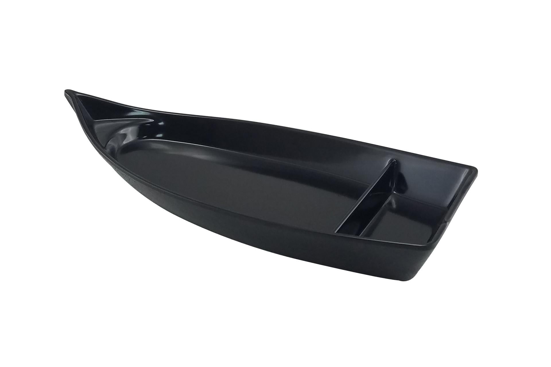 Ilsa Kamome Barca Sushi Nera 39 x 18 cm - Accessorio da Servizio In Melamina per Cucina Orientale 1