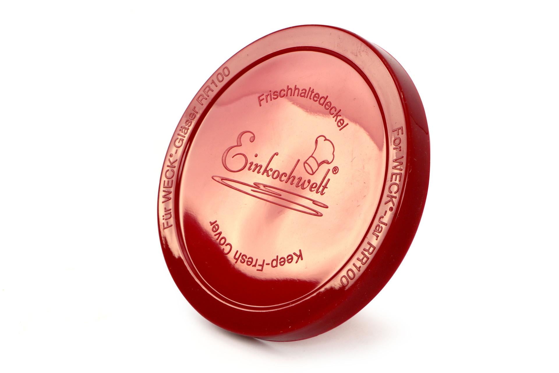 Weck Tappo In Silicone Rosso Ø100 mm - Design Dosen-Zentrale Zuchner Gmbh