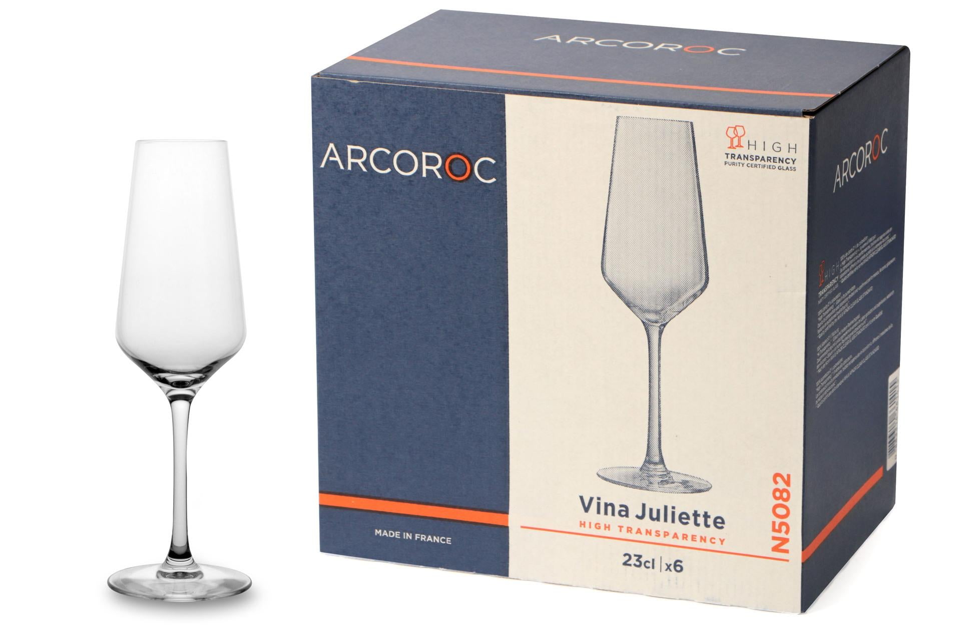 Arcoroc Juliette Set 6 Calici Flute 23 cl - Set 6 Pz