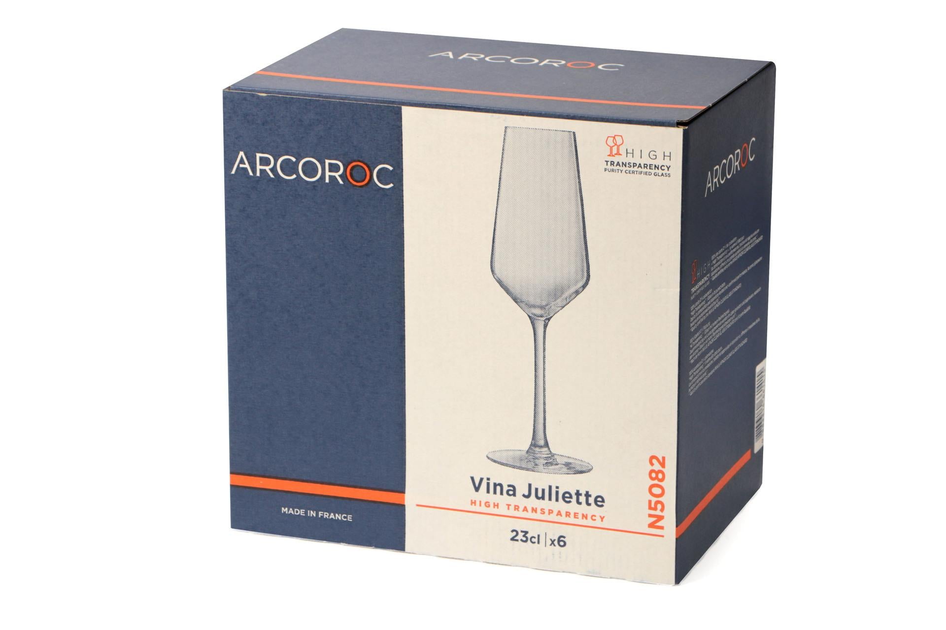 Arcoroc Juliette Set 6 Calici Flute 23 cl - Set 6 Pz 8
