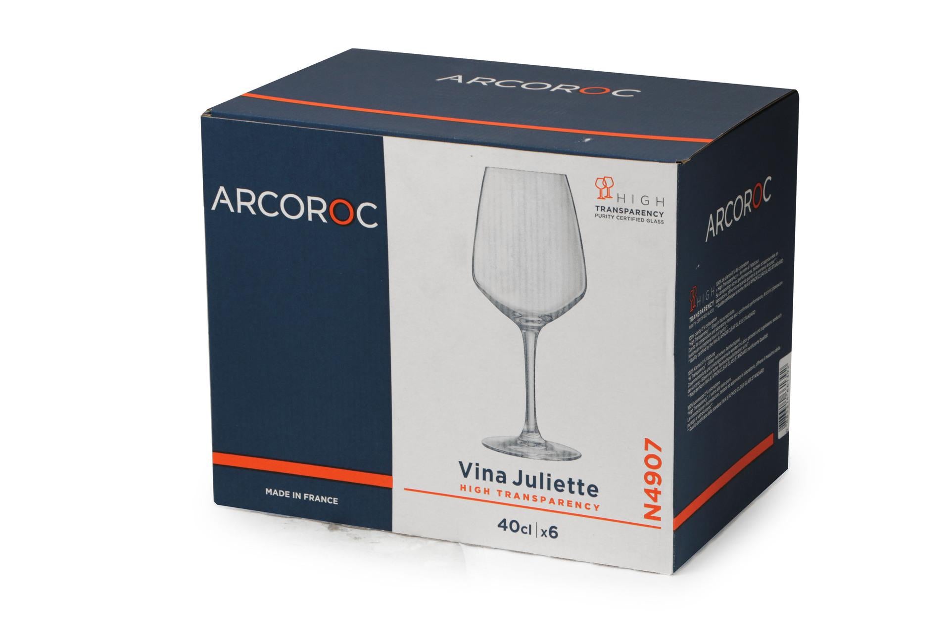 Arcoroc Juliette Set 6 Calici 40 cl - H.206 mm Ø85 mm In Vetro Cristallino - Set 6 Pz 4