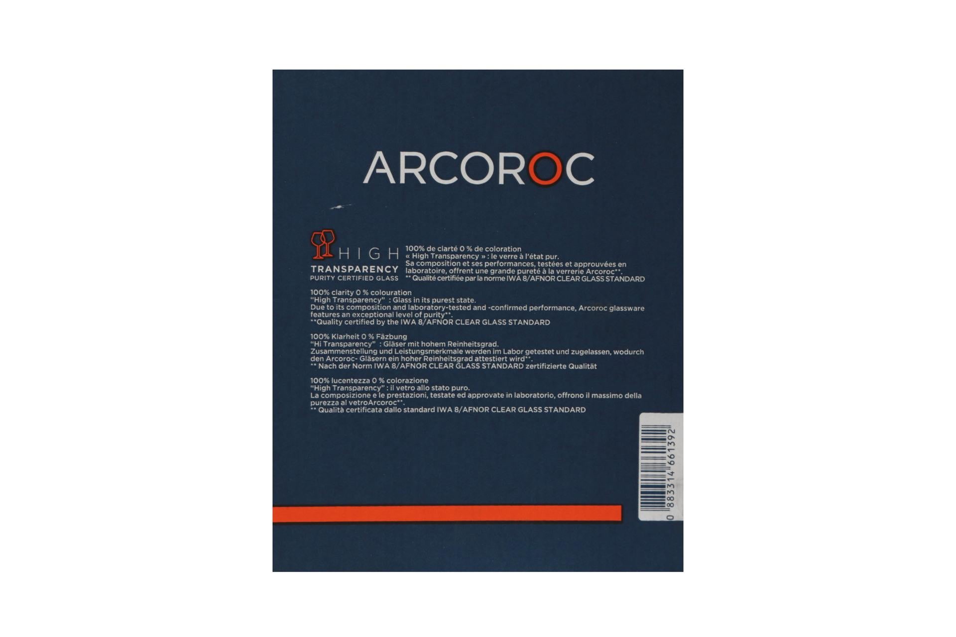 Arcoroc Juliette Set 6 Calici 40 cl - H.206 mm Ø85 mm In Vetro Cristallino - Set 6 Pz 7