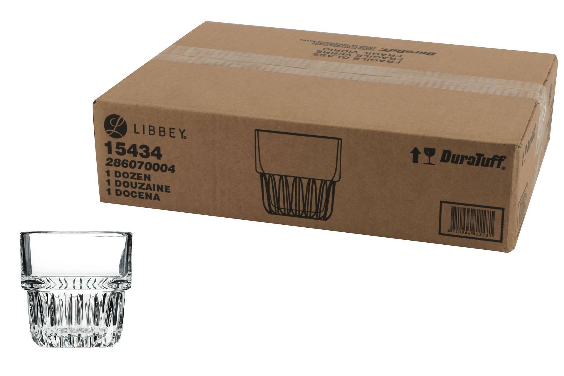 Bicchieri Rocks 26.6 cl - Confezione da 12 In Vetro Temperato Impilabile - Set 12 Pz