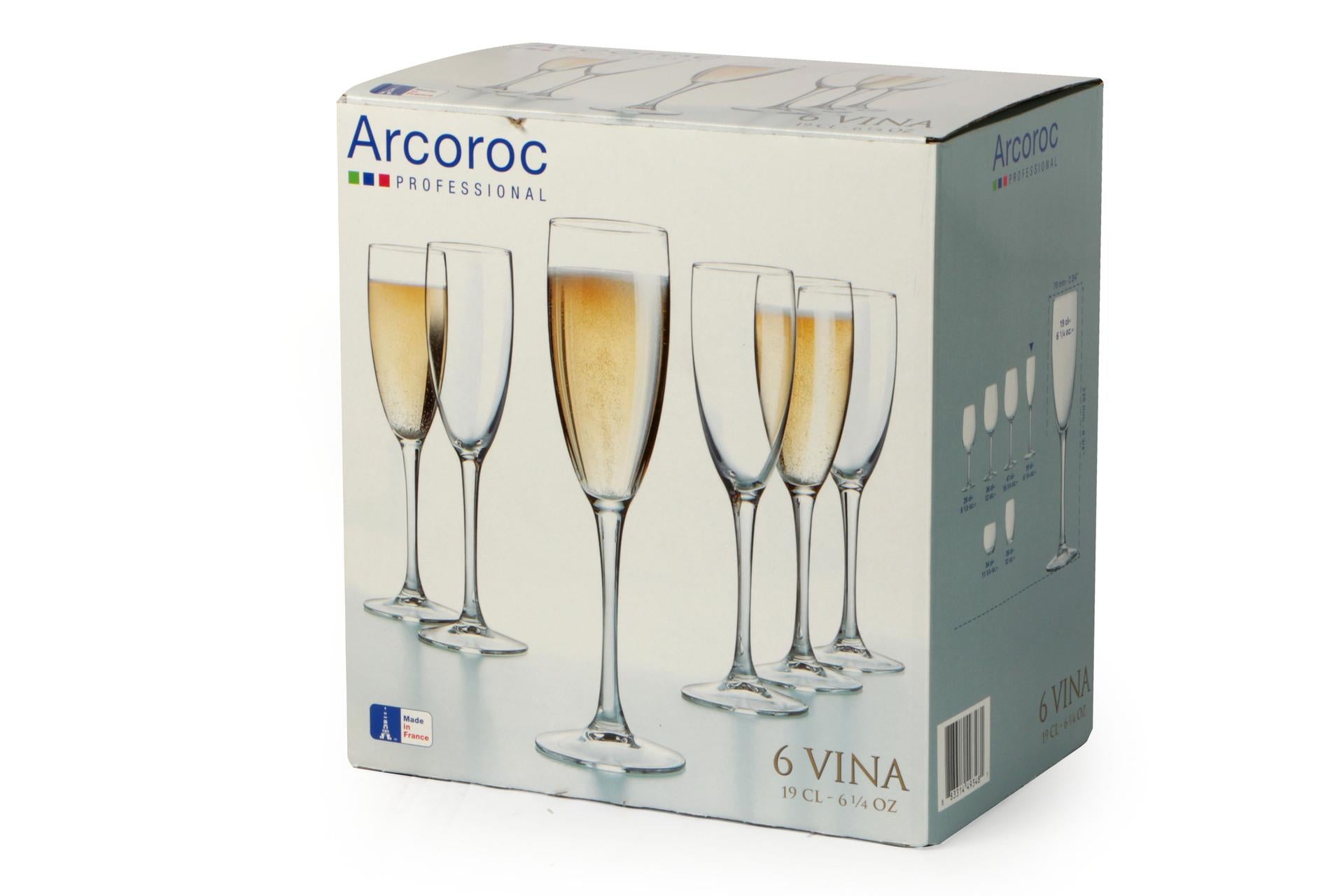 Arcoroc Vina Cabernet Tulip Calice Flute 19 cl - Set 6 Pz 3